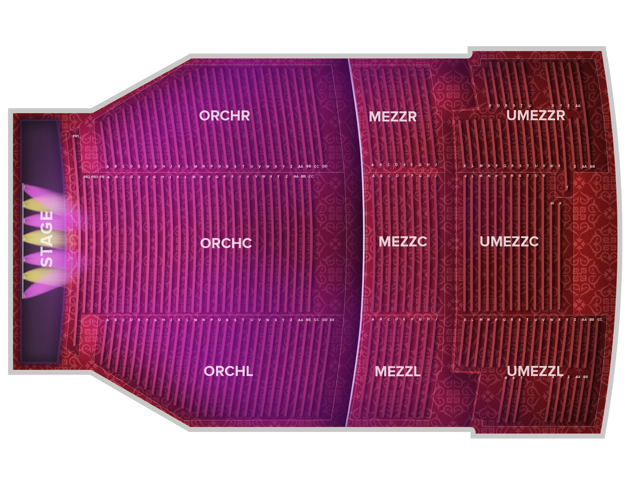 Venue seat map