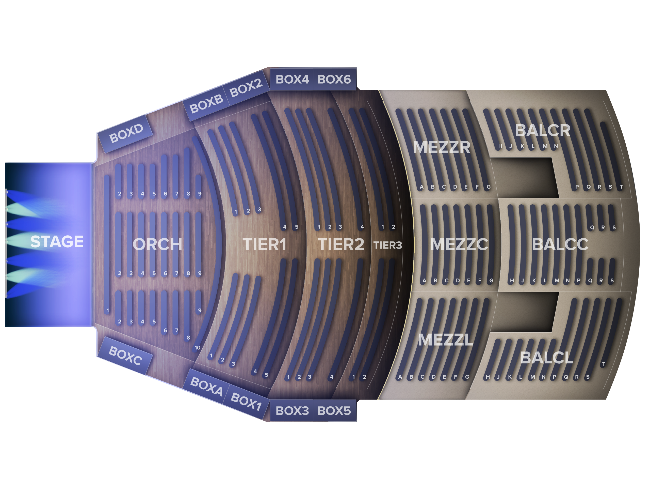 Venue seat map