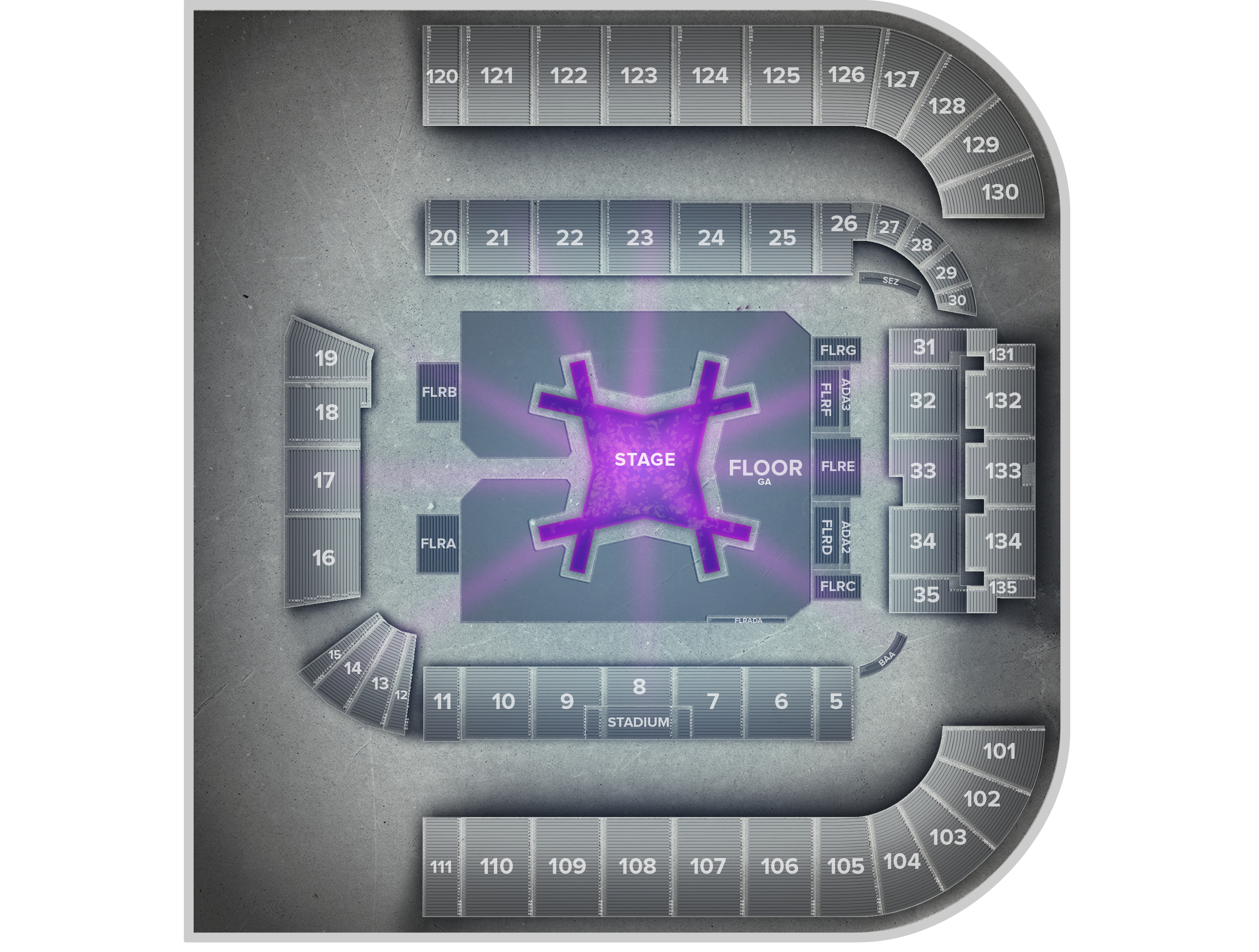 Venue seat map