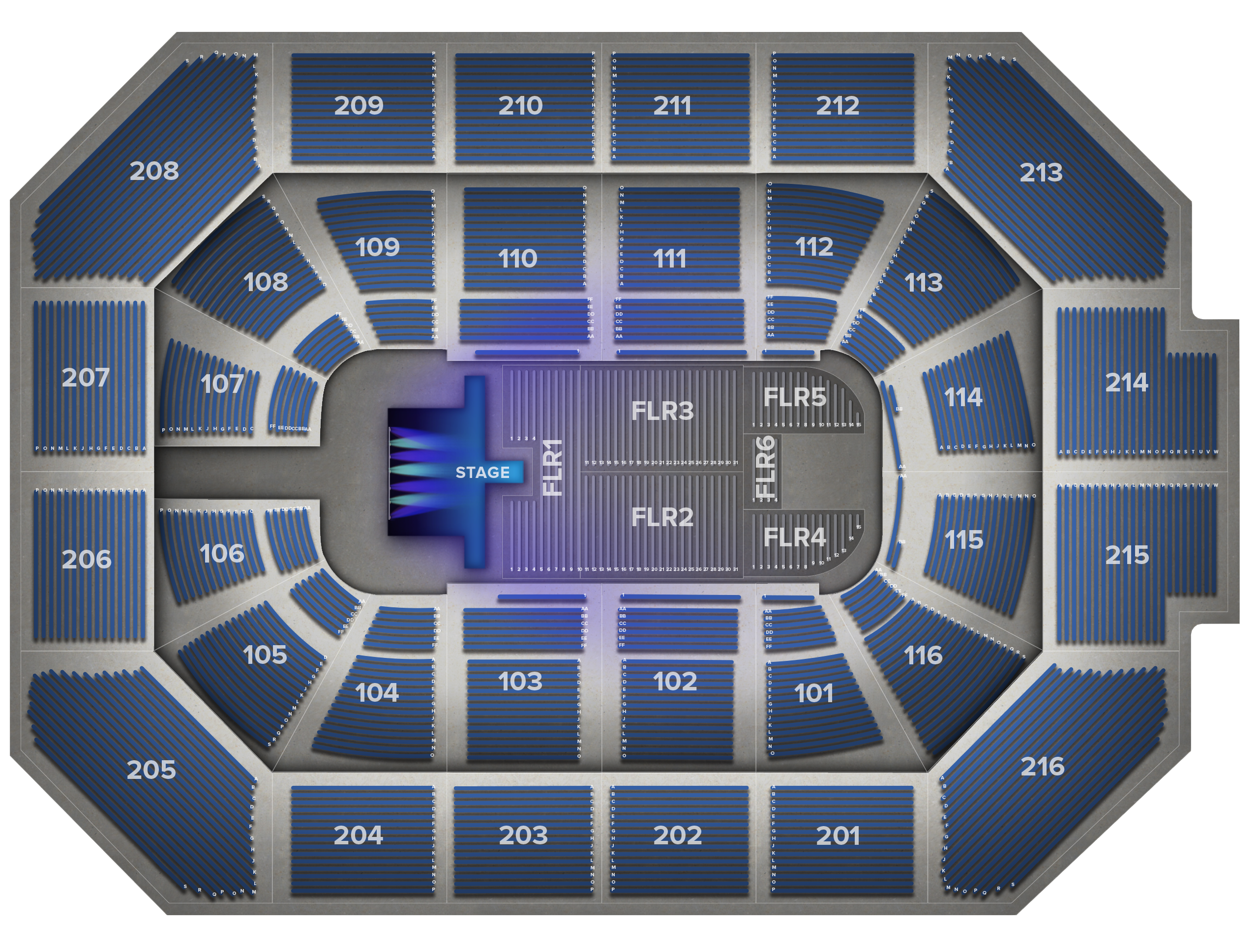 Venue seat map