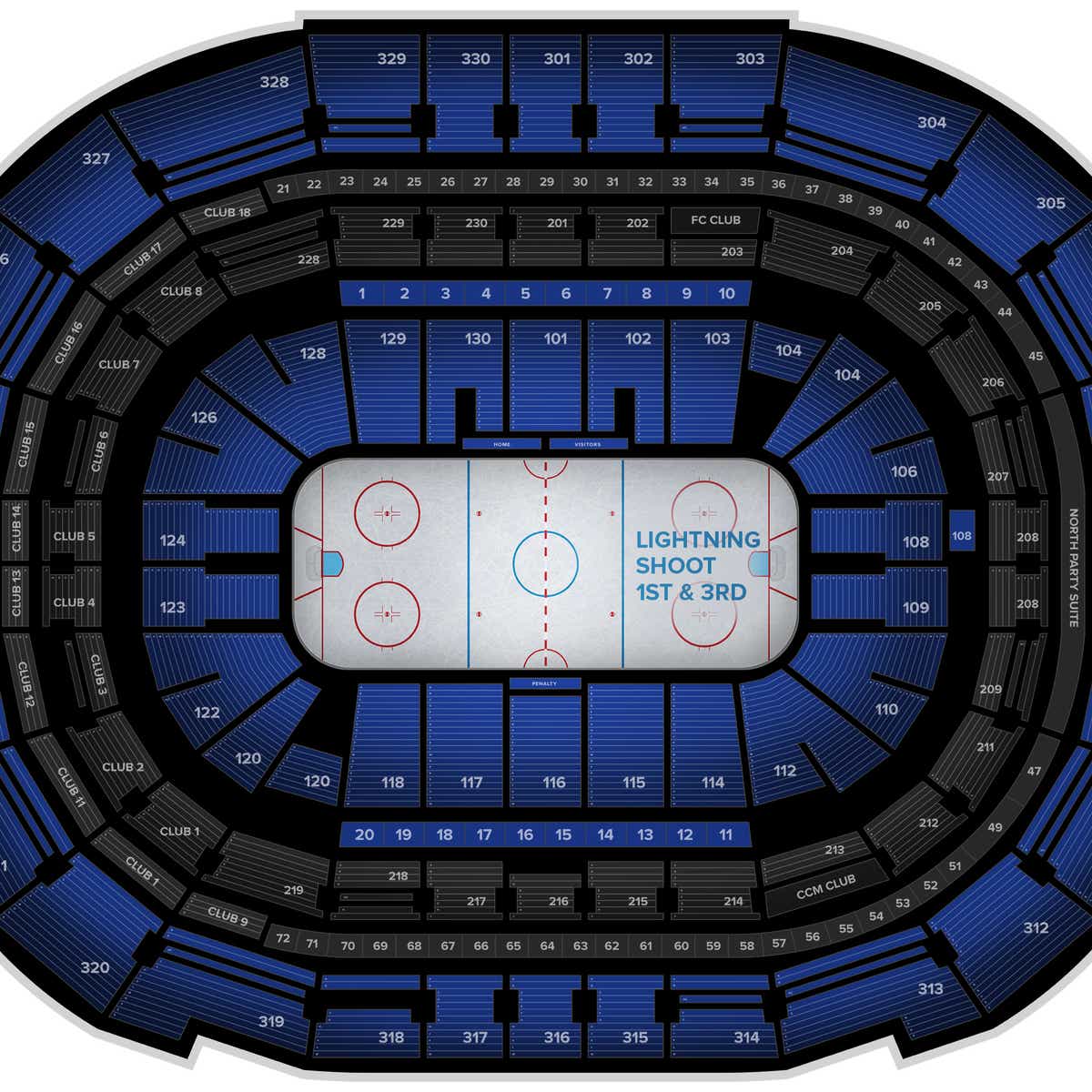 Amalie Arena Seating View