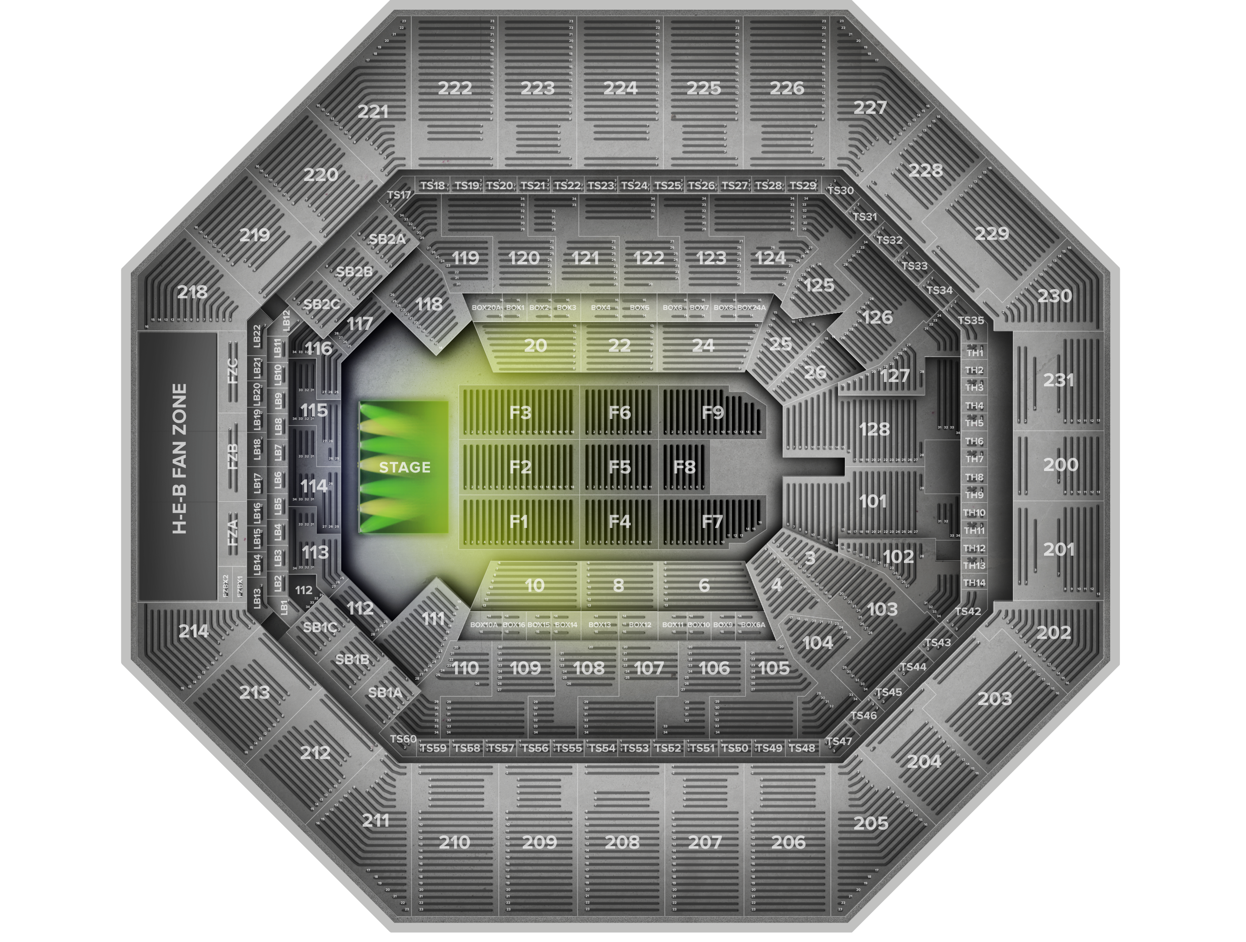 Venue seat map