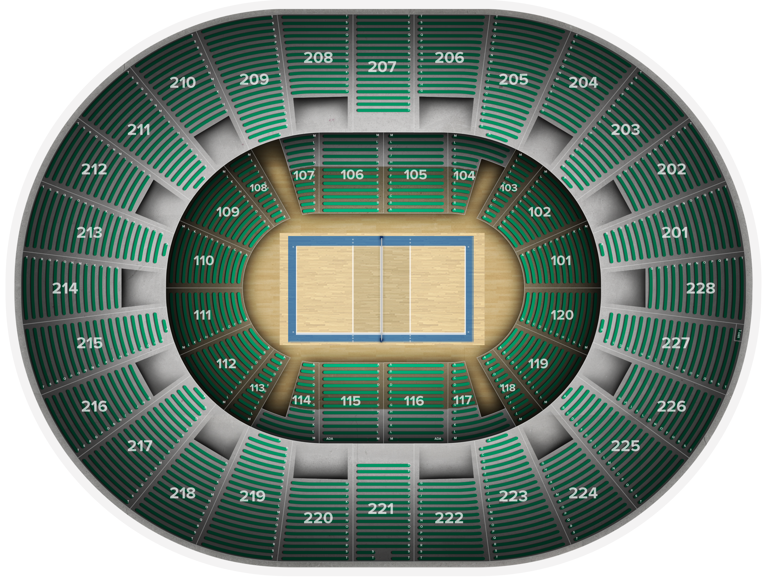 Venue seat map
