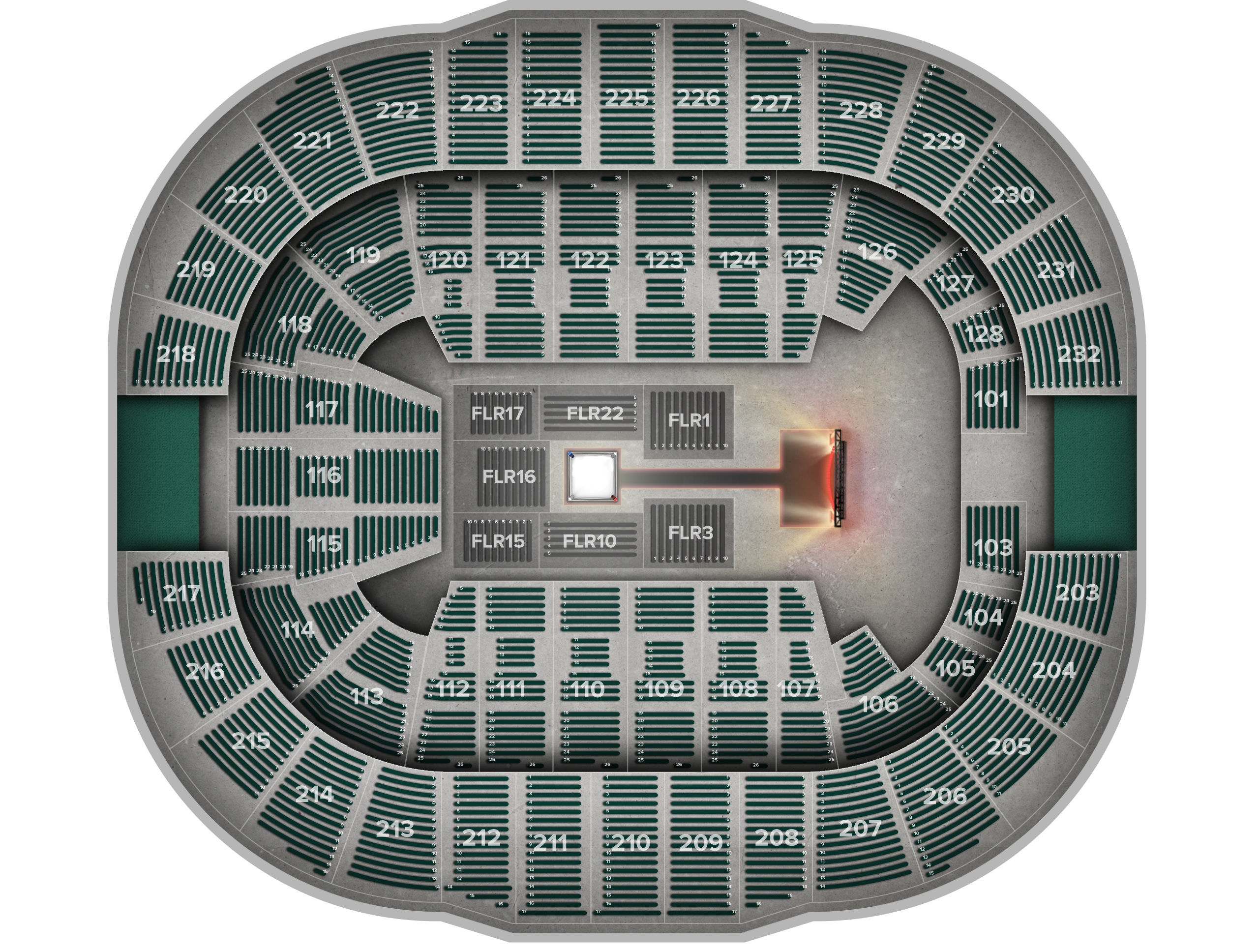 Venue seat map