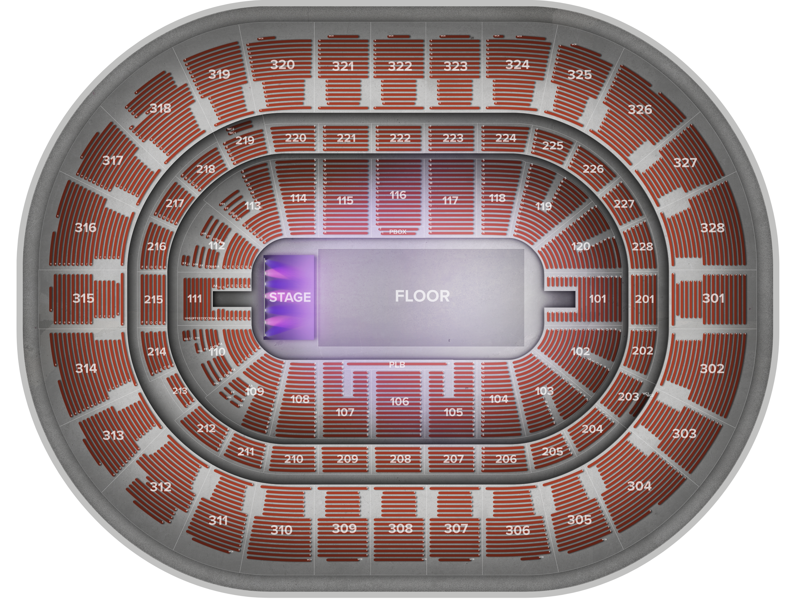Venue seat map