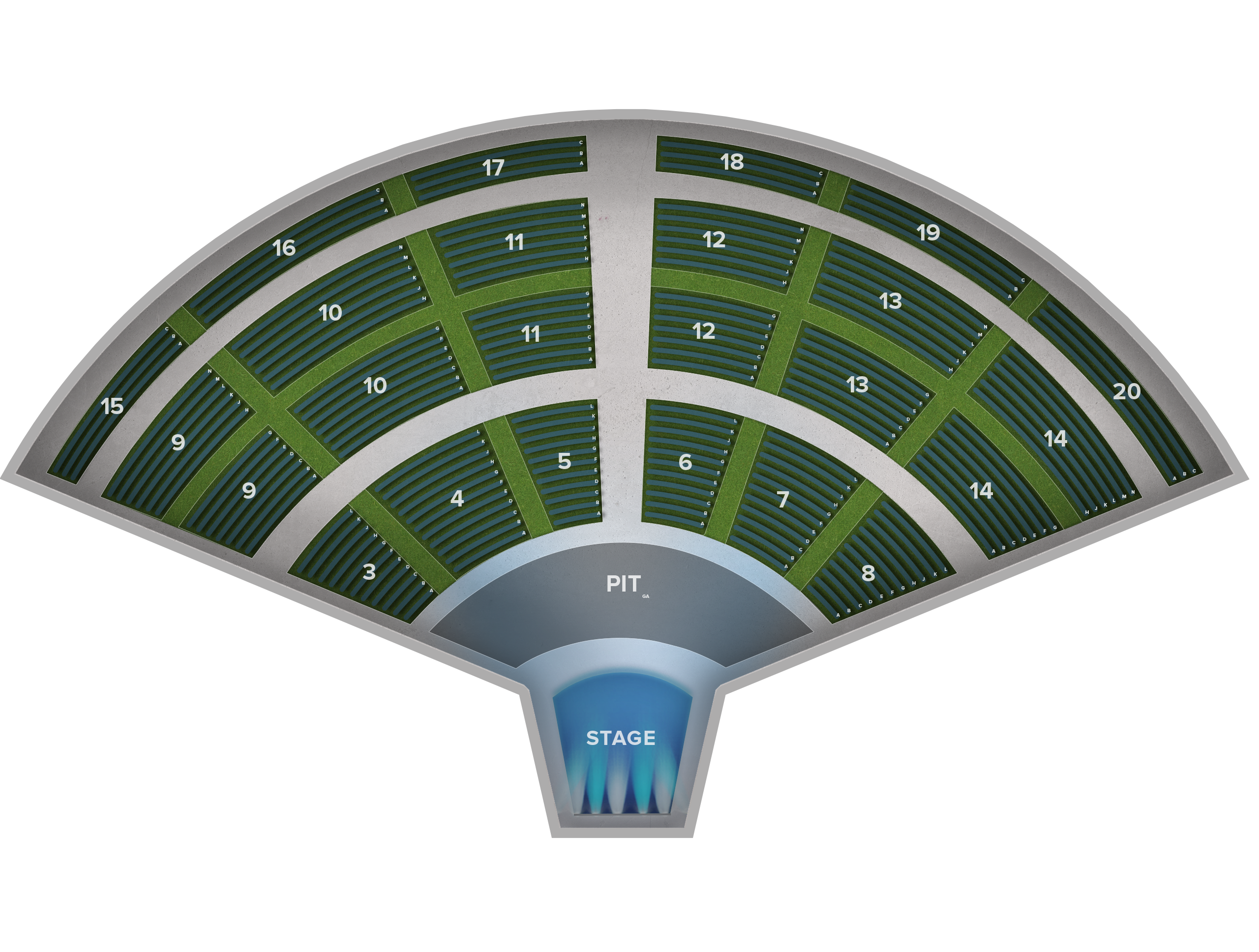 Venue seat map