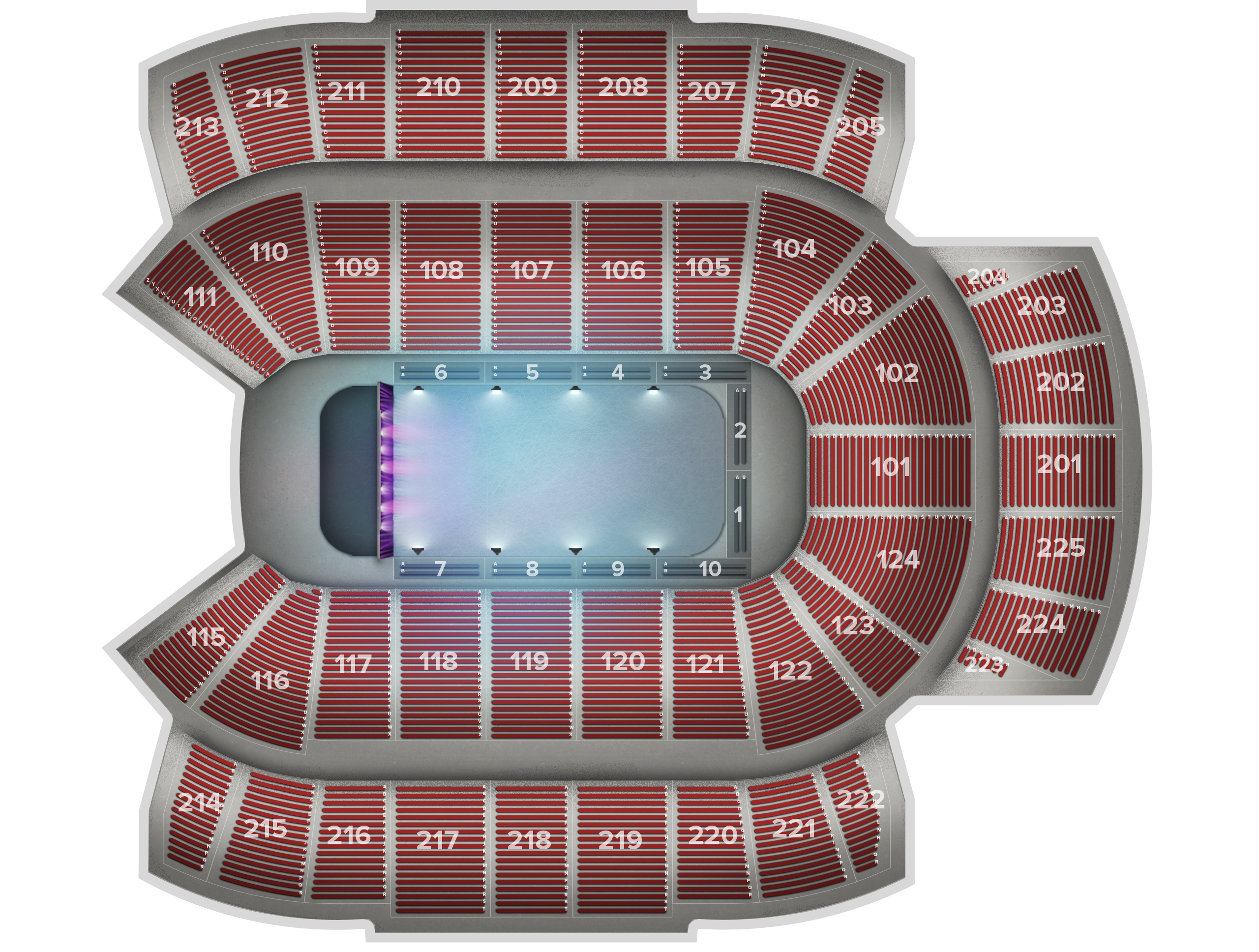 Venue seat map