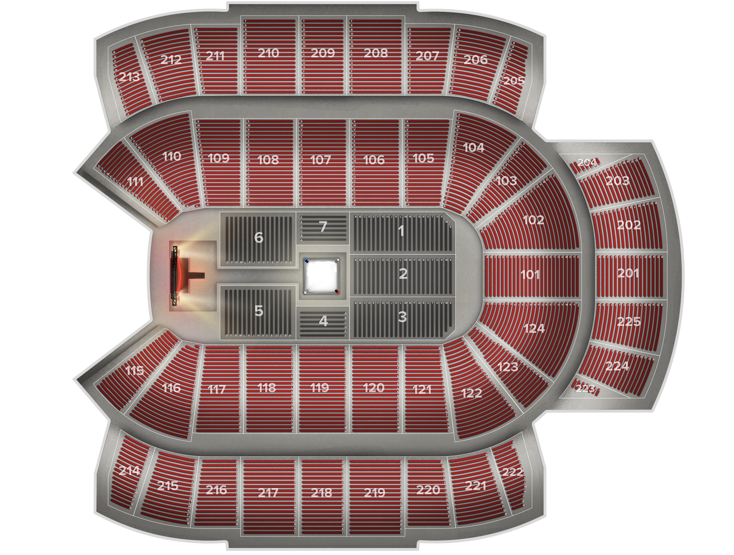 Venue seat map