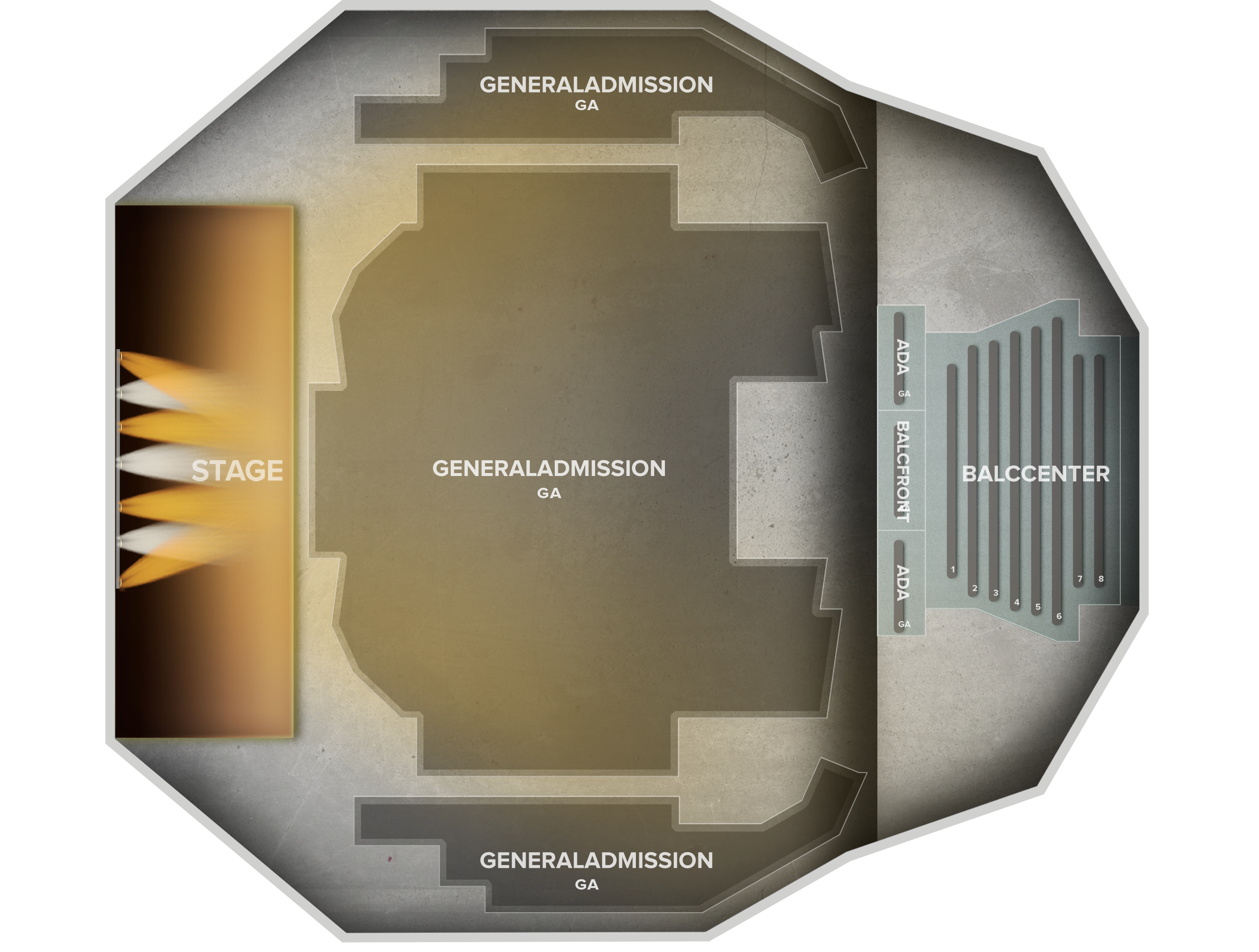 Venue seat map
