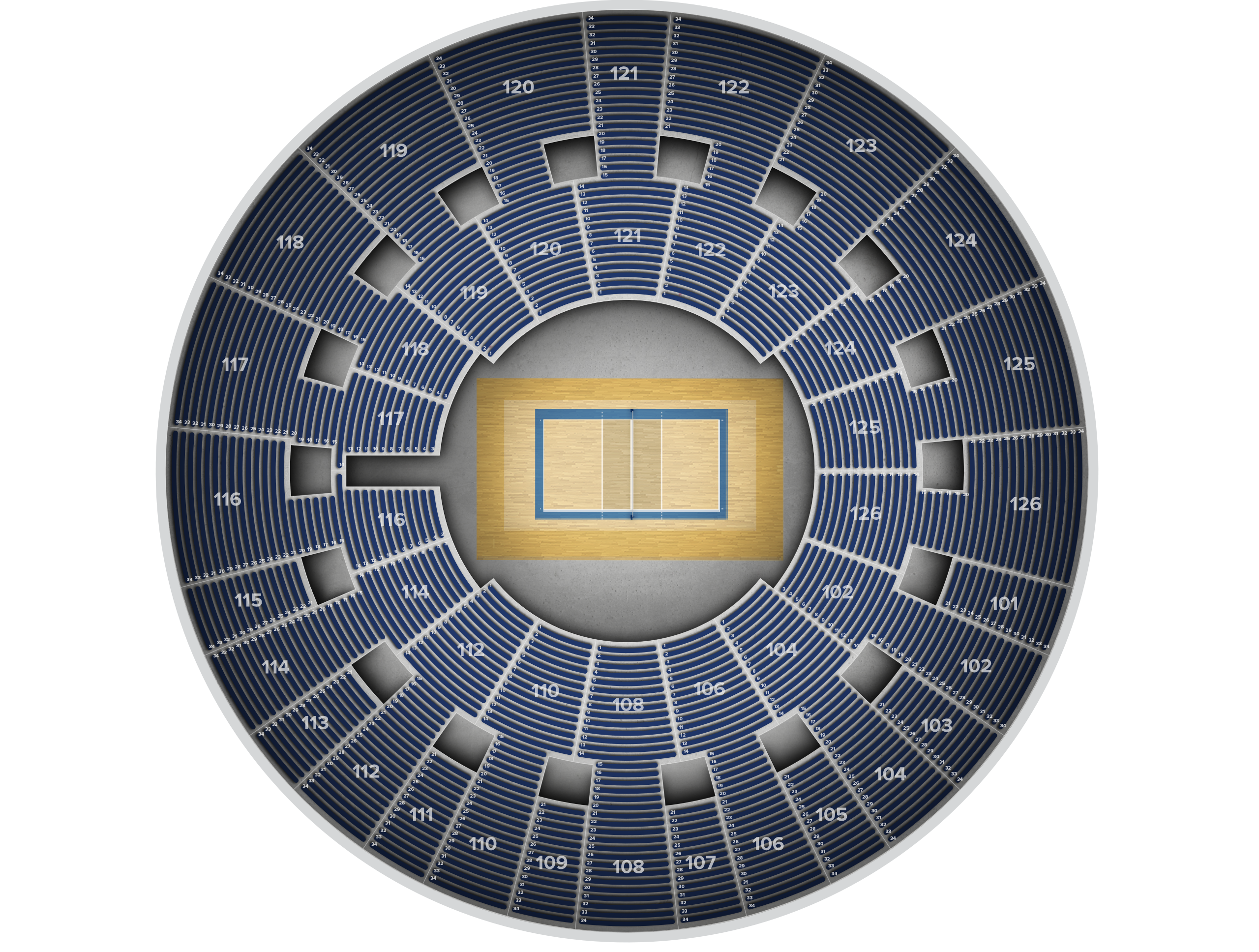 Venue seat map