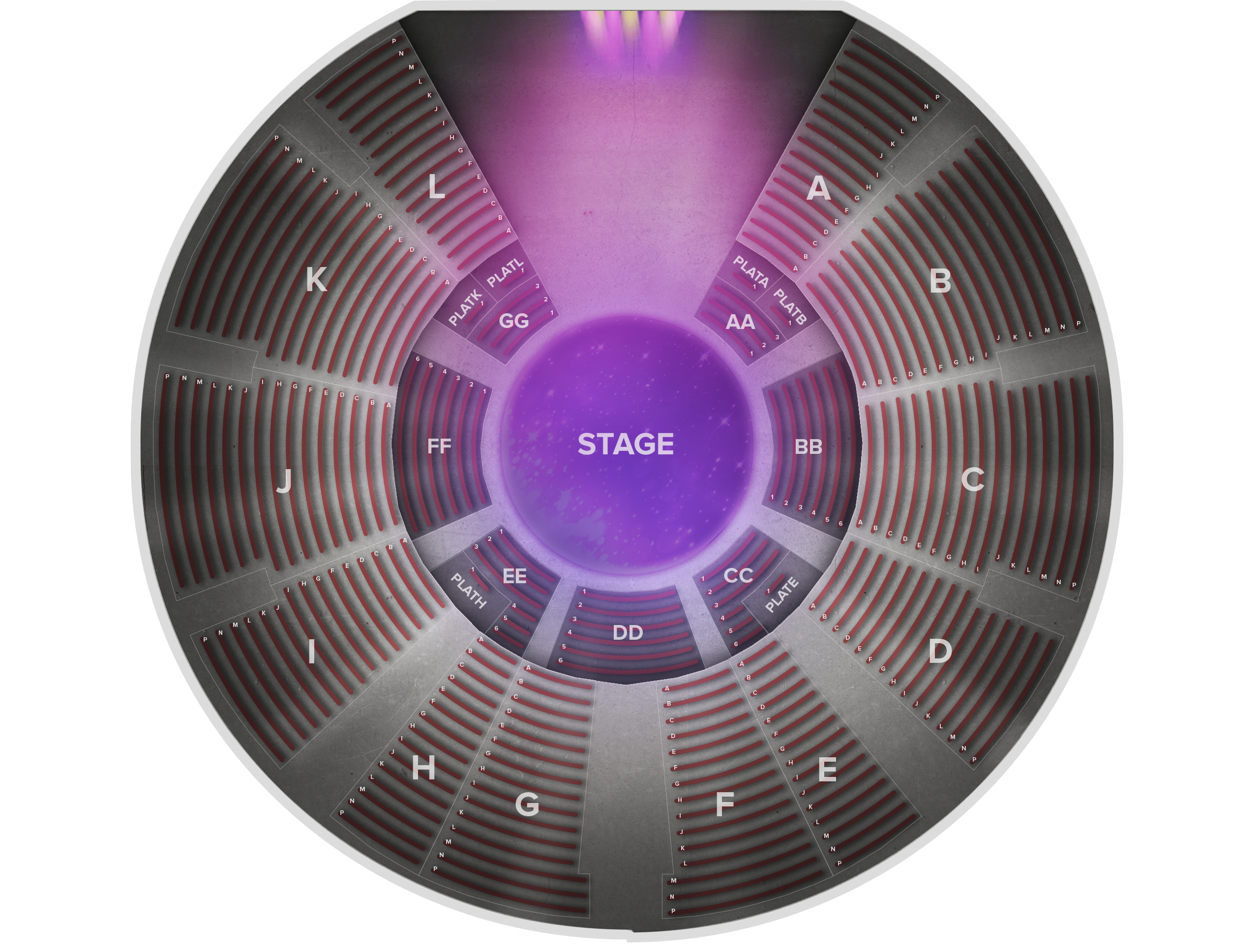 Venue seat map