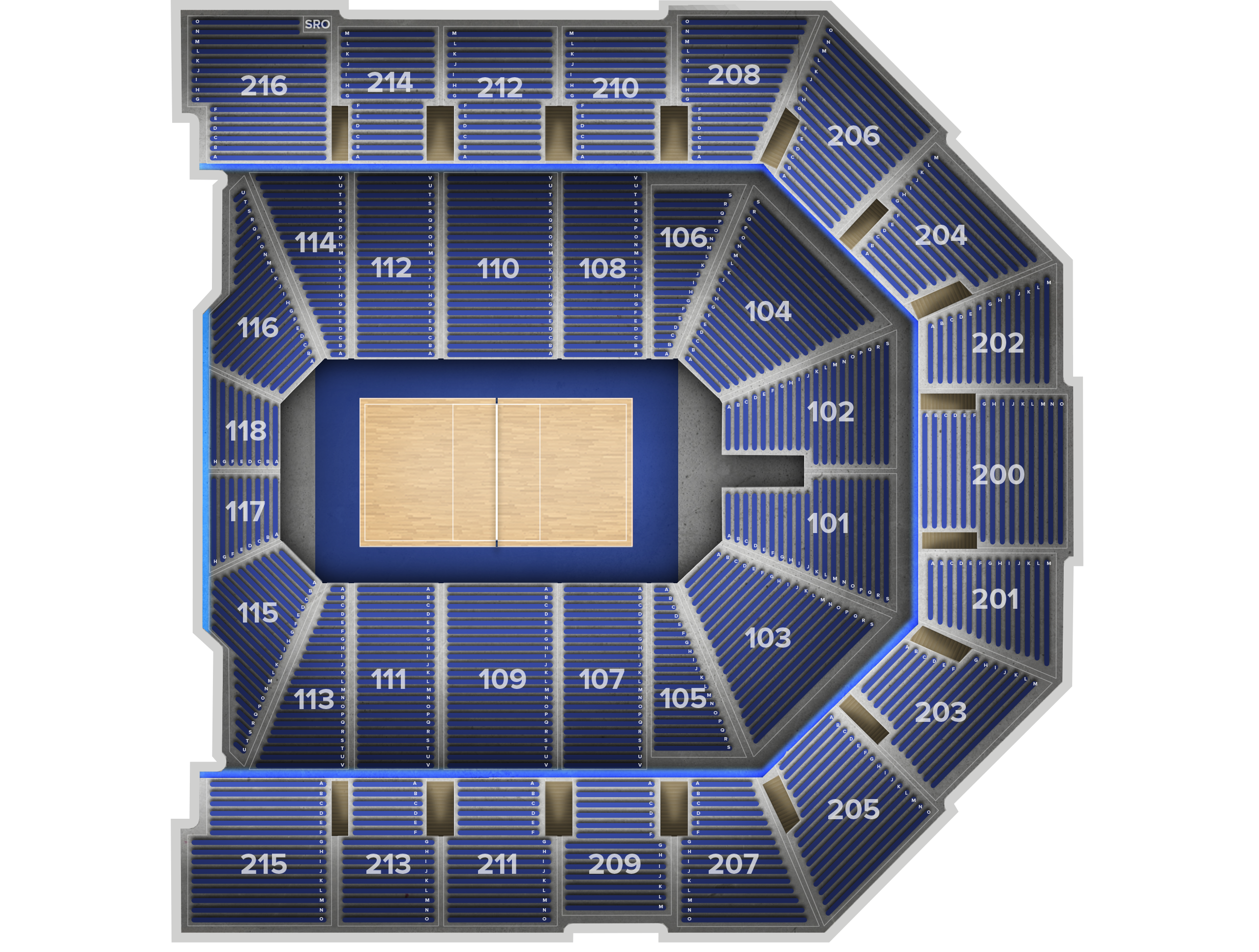 Venue seat map