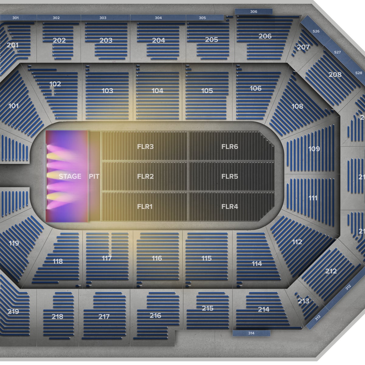 Toyota Arena Seat Map Sports Arena Section (Toyota Arena Ontario Seats