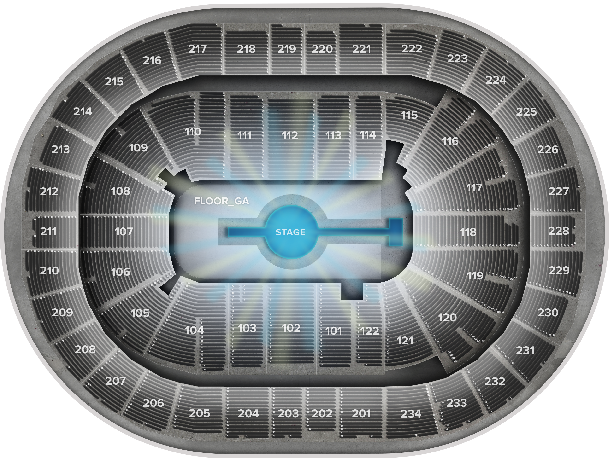 Venue seat map