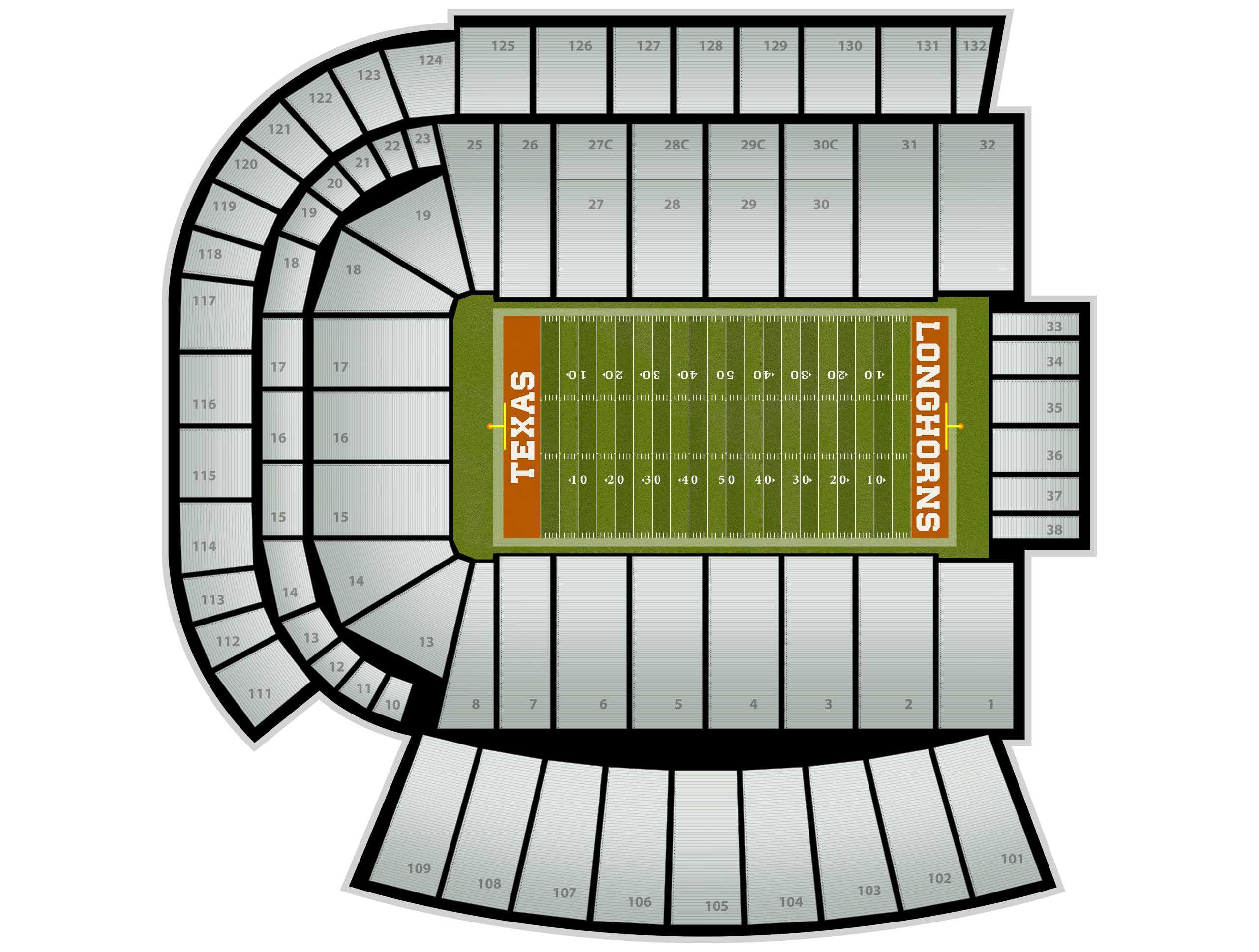 Darrell K Royal - Texas Memorial Stadium Tickets
