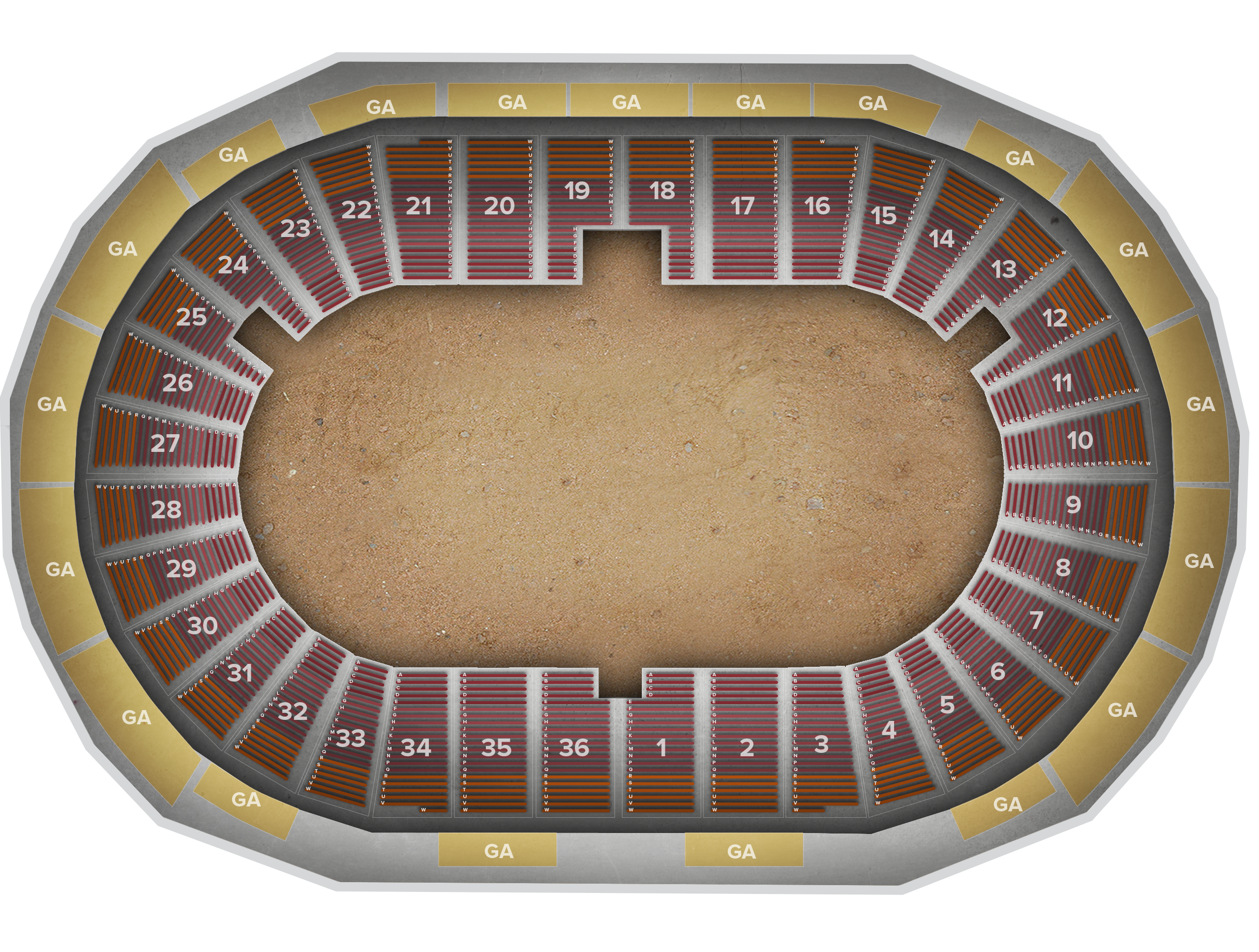 Venue seat map