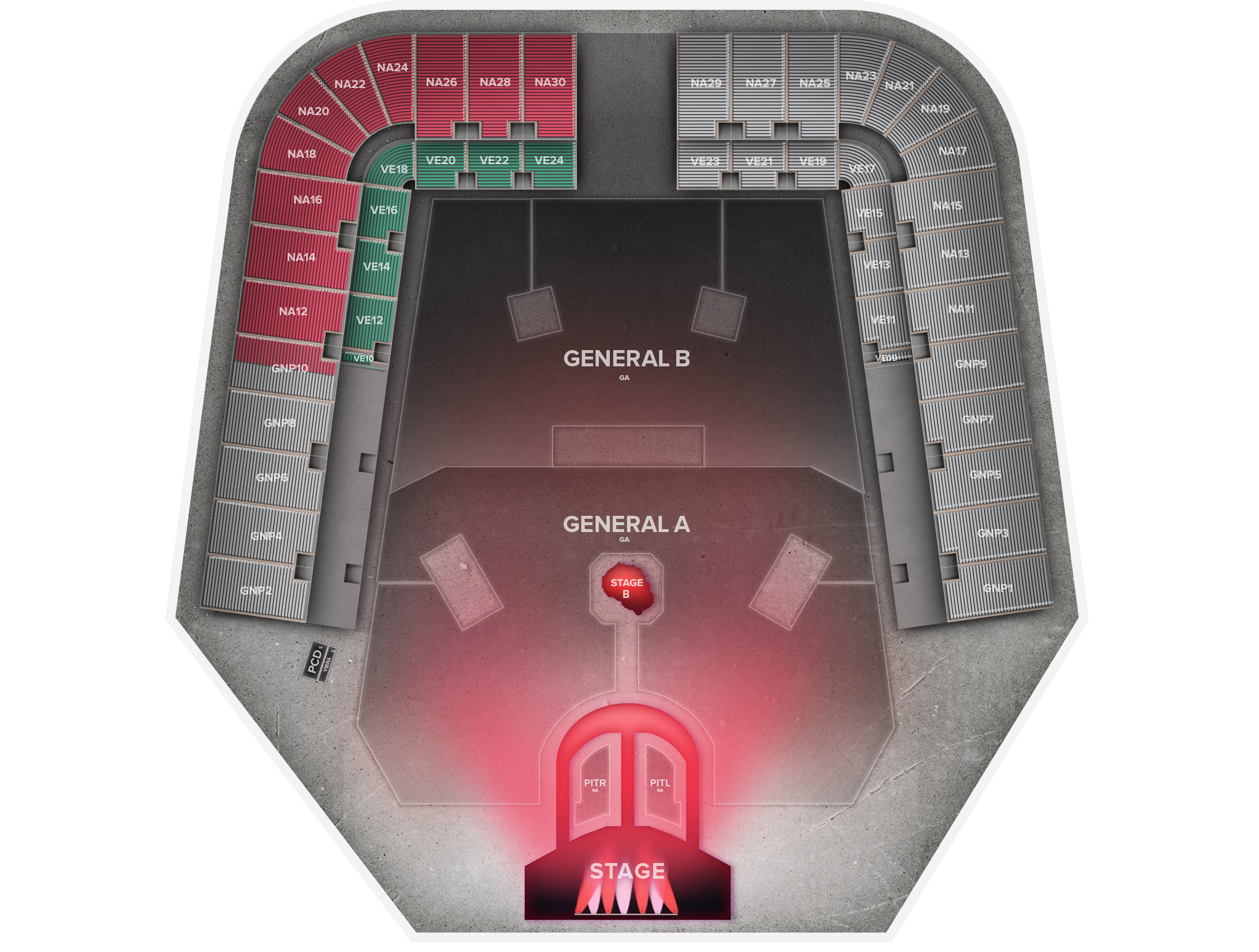 Venue seat map