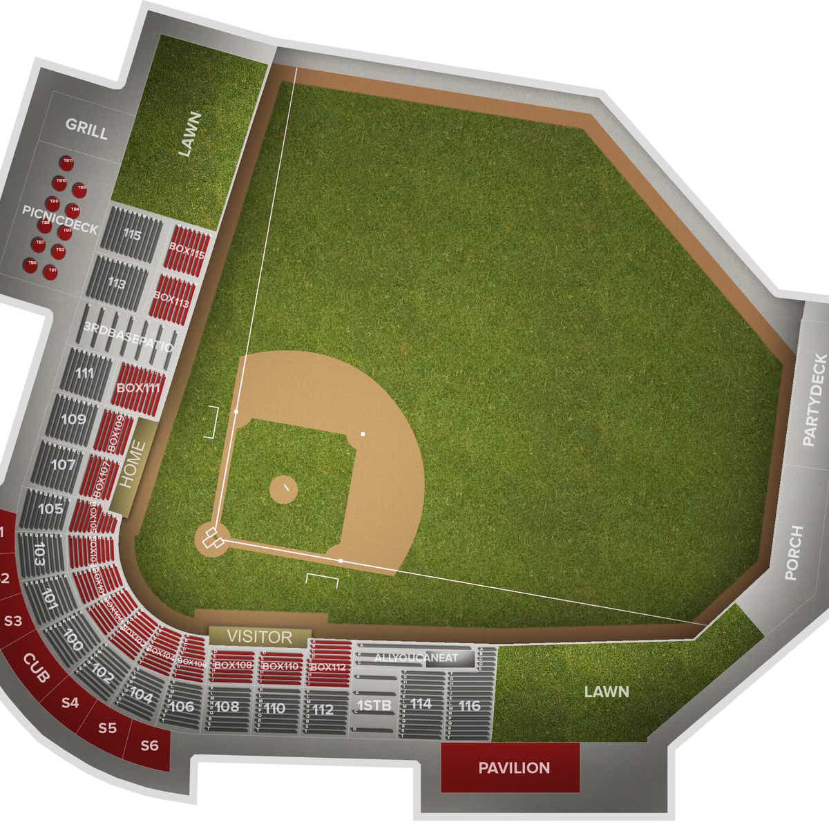 Appleton Pac Box Seating View Neuroscience Group Field at Fox Cities Stadium Tickets & Events | Gametime