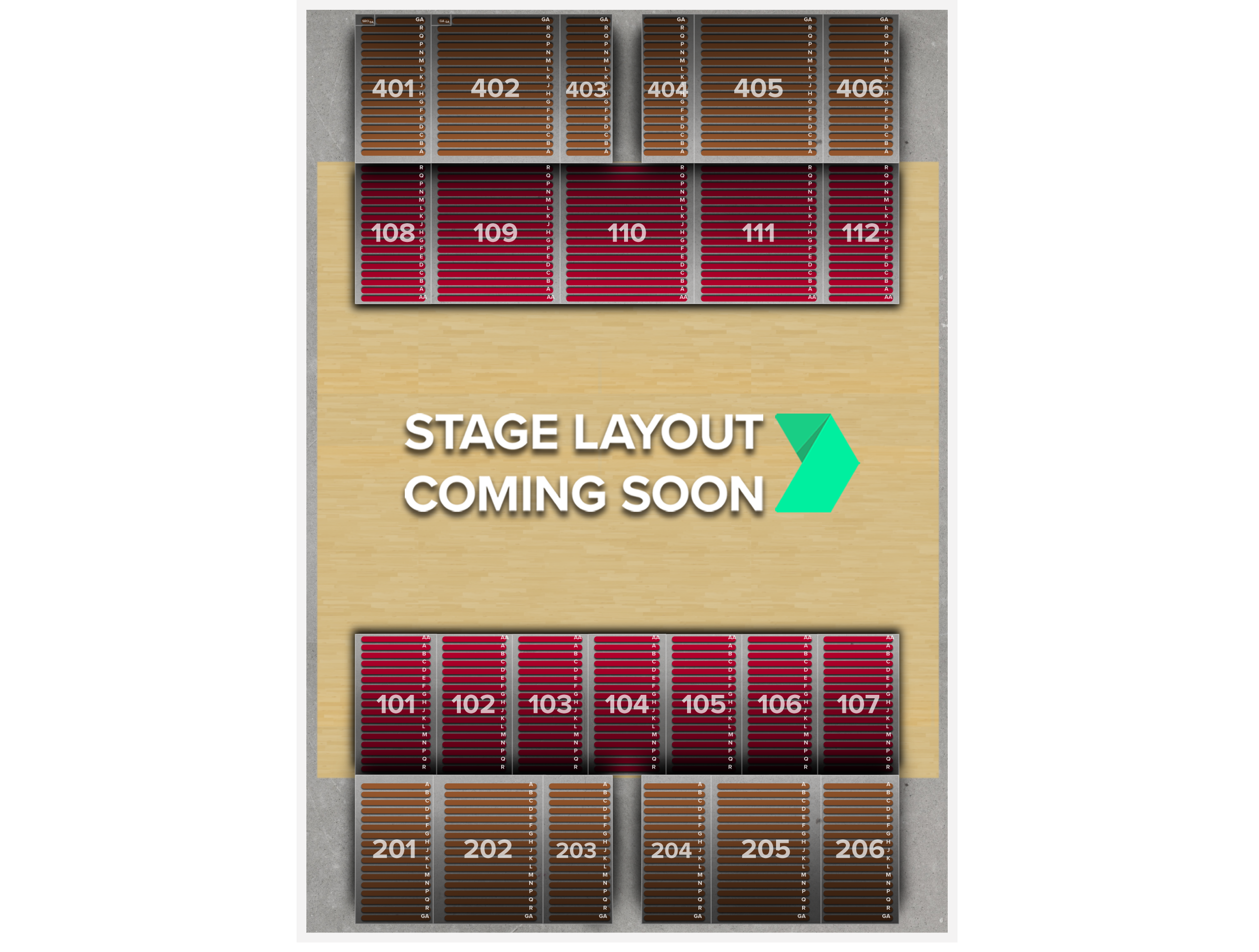 Venue seat map