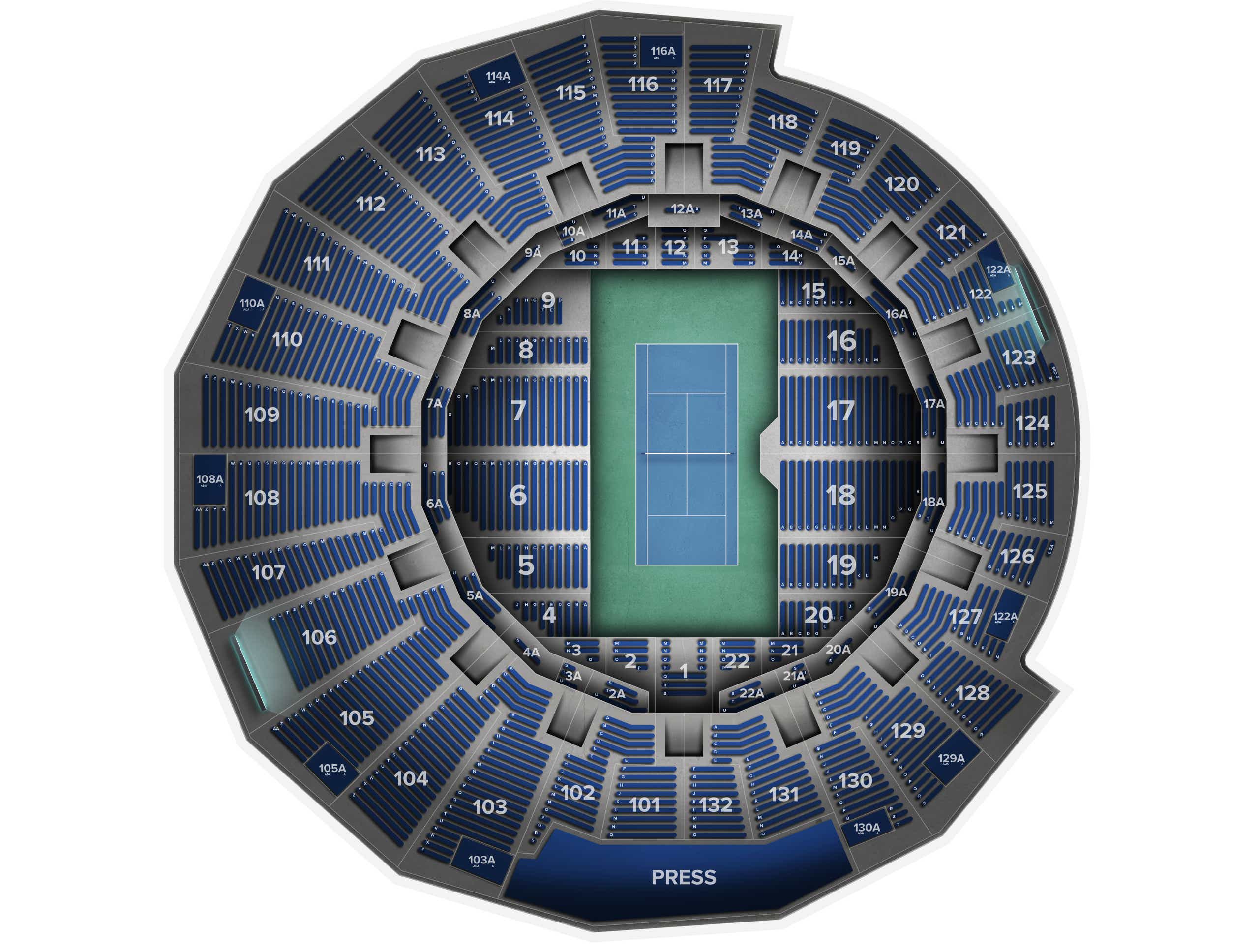 Grandstand at the Billie Jean King National Tennis Center Tickets