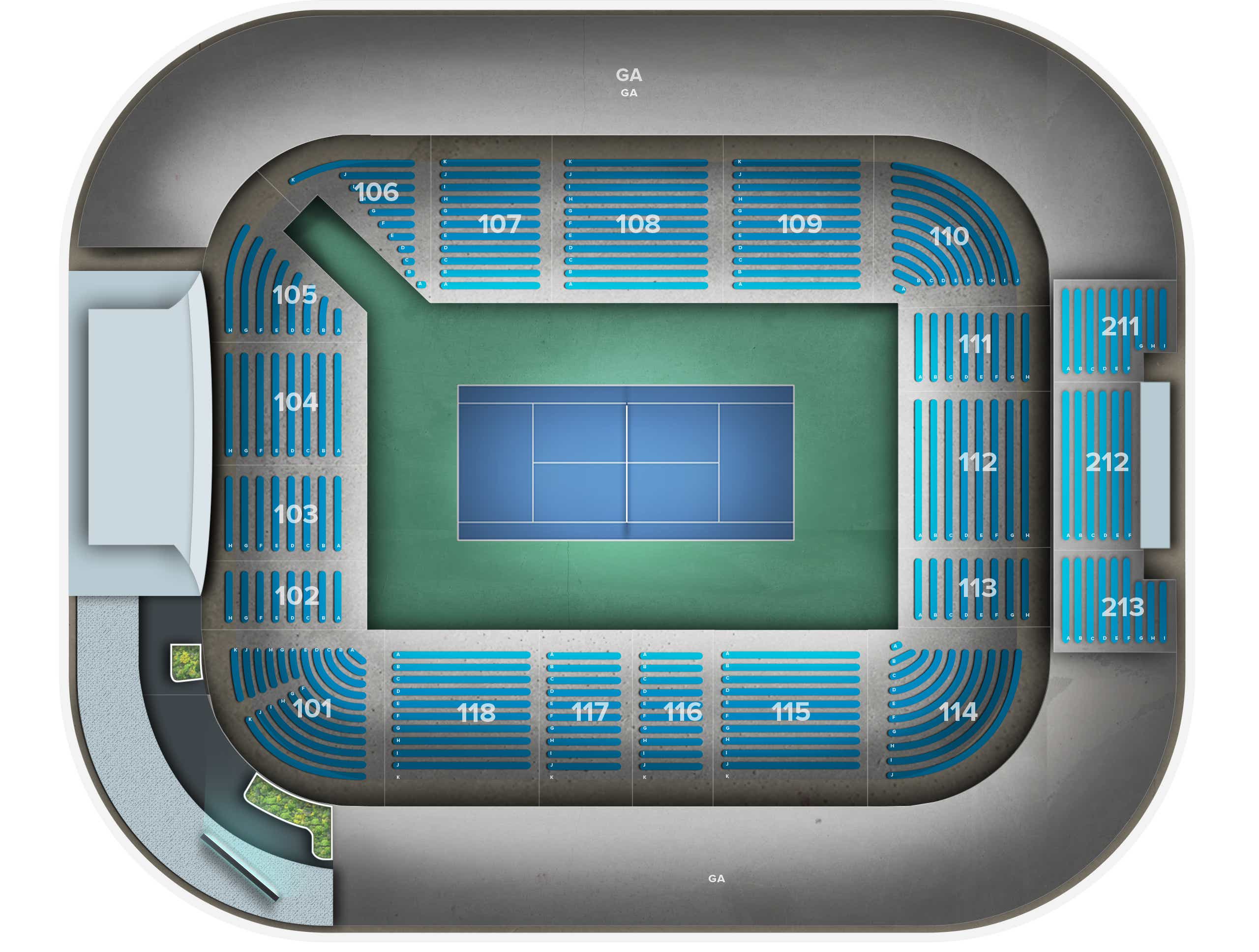 Grandstand Court At Lindner Family Tennis Center Tickets