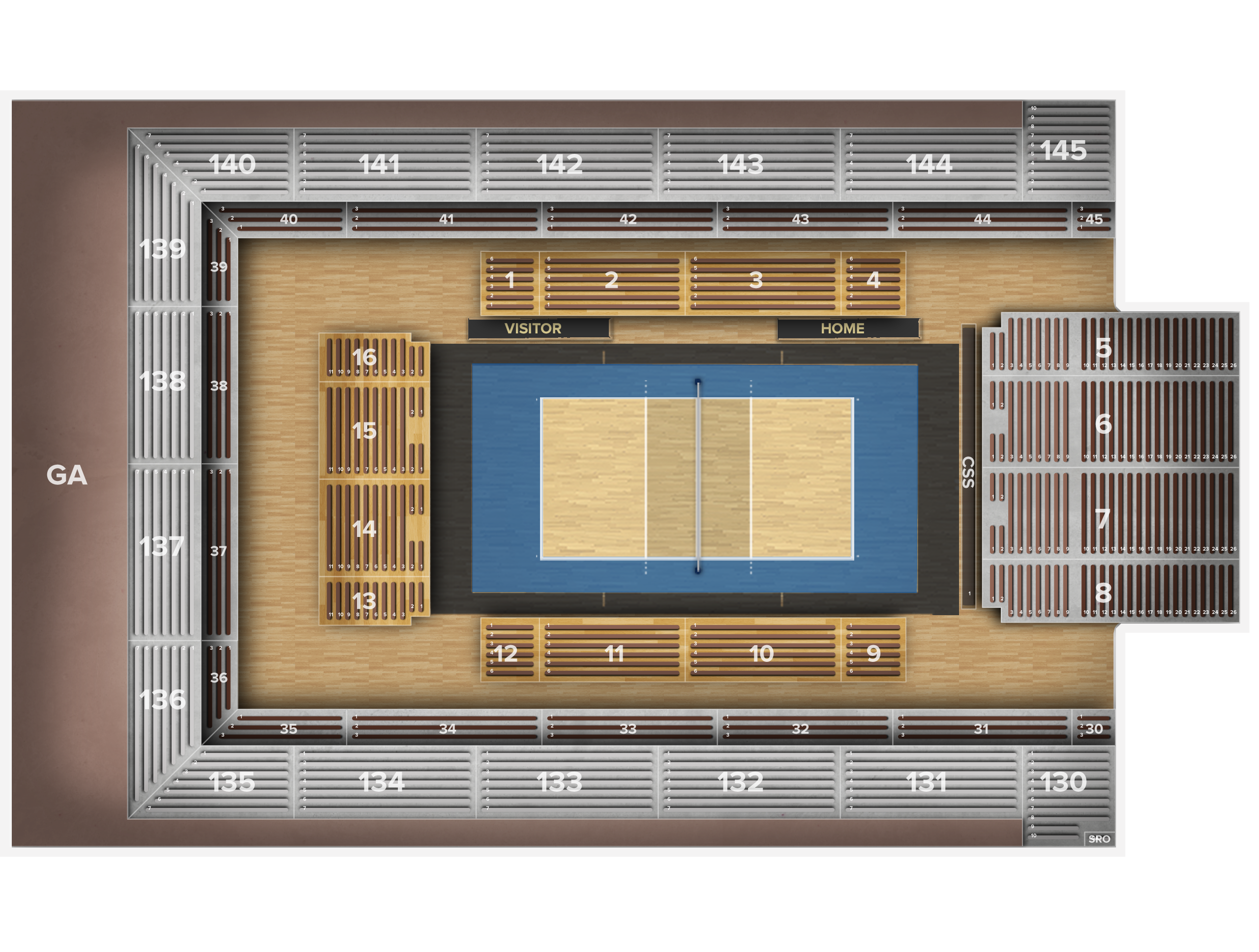Venue seat map