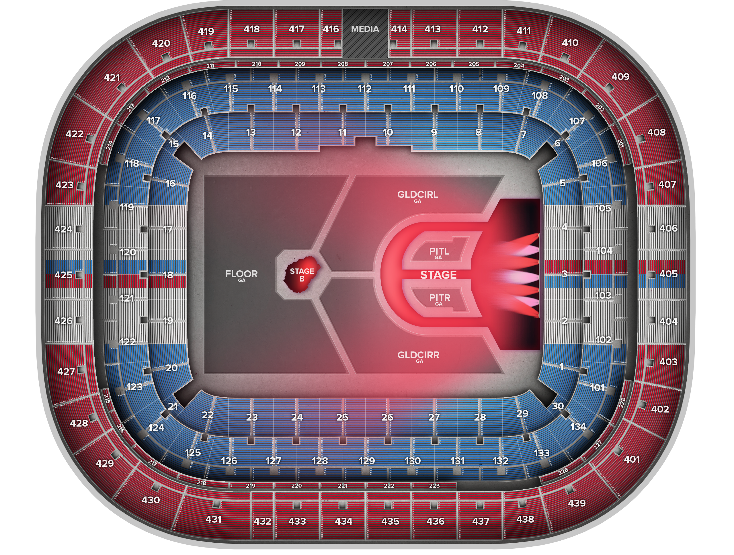 Venue seat map