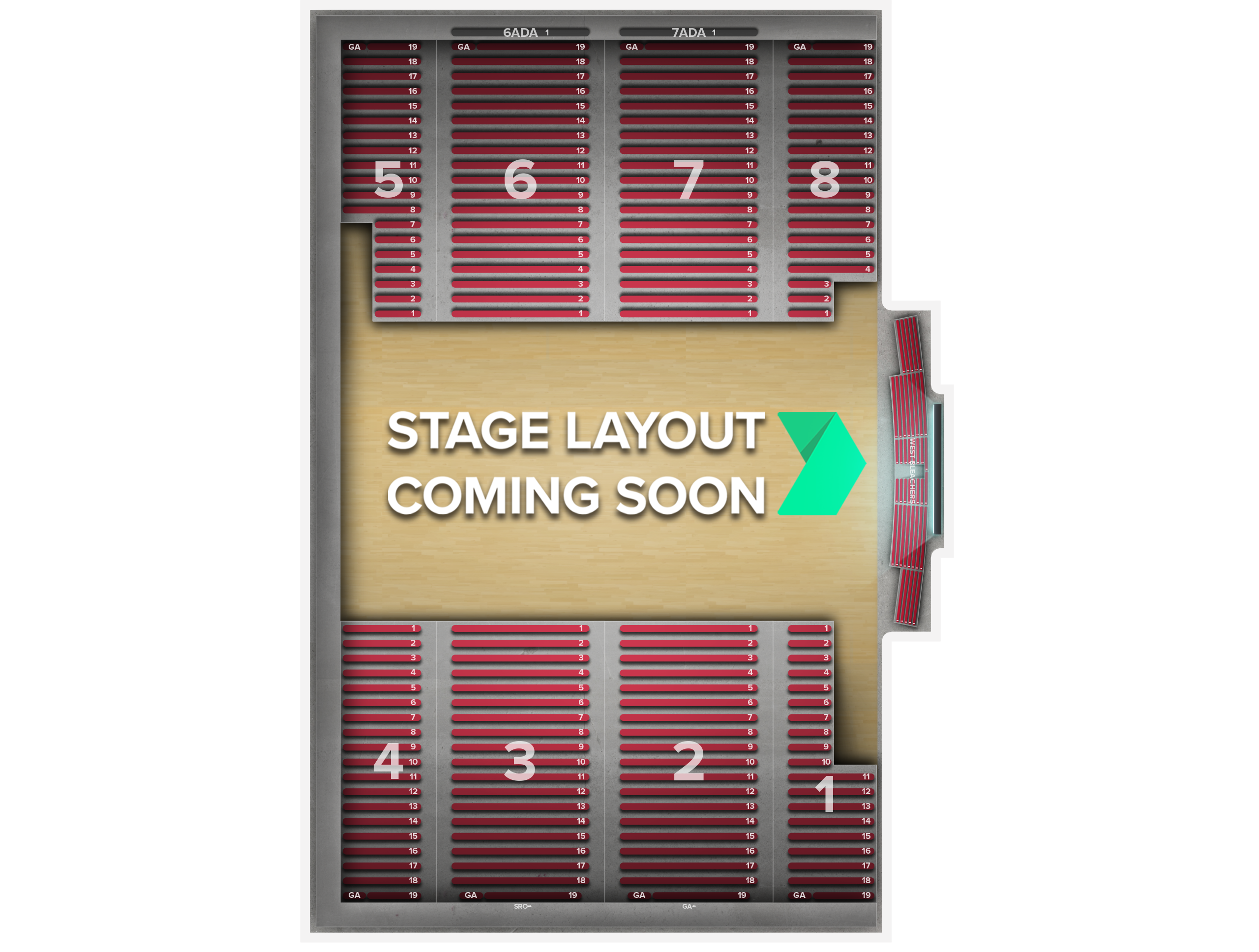 Venue seat map