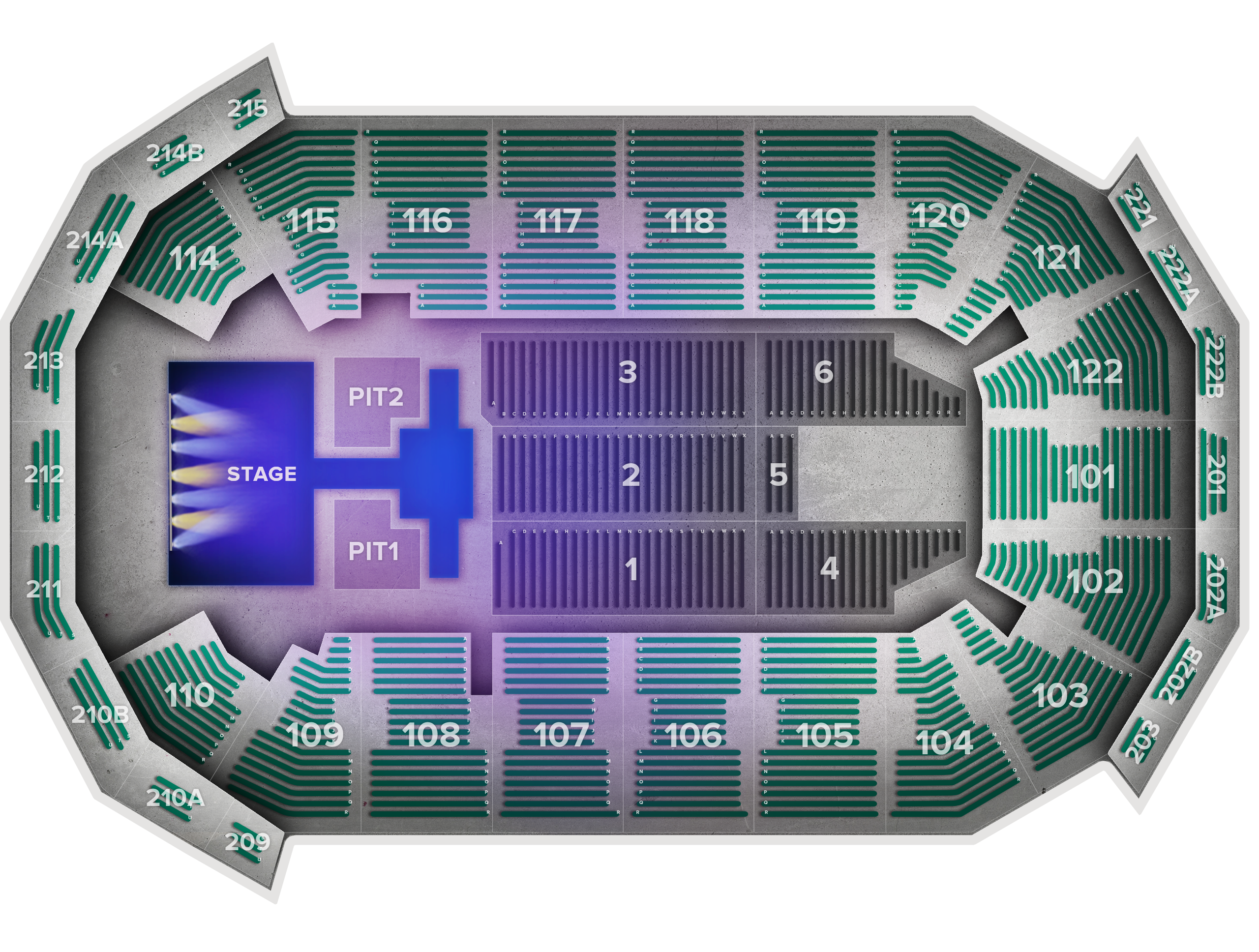 Venue seat map