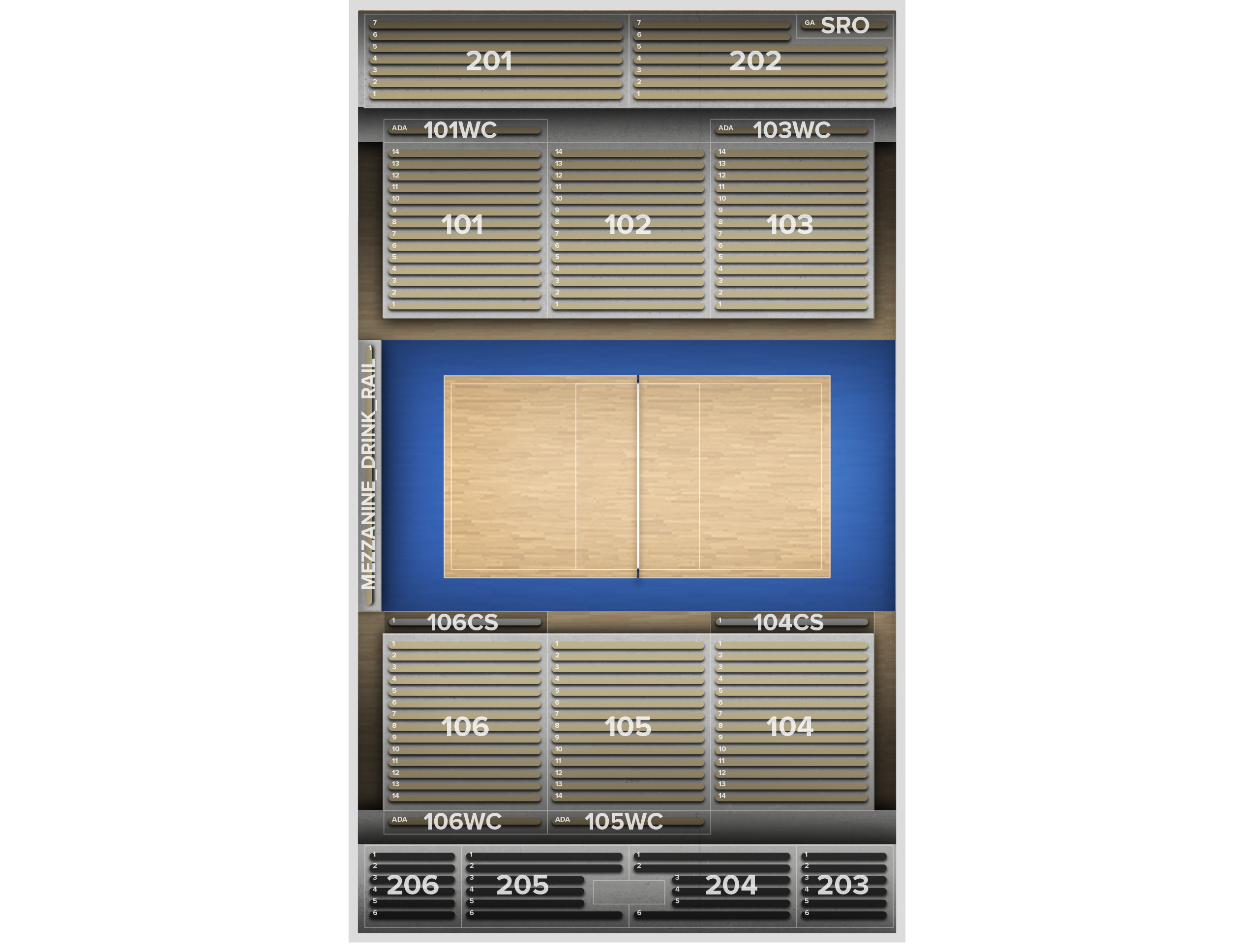 Venue seat map