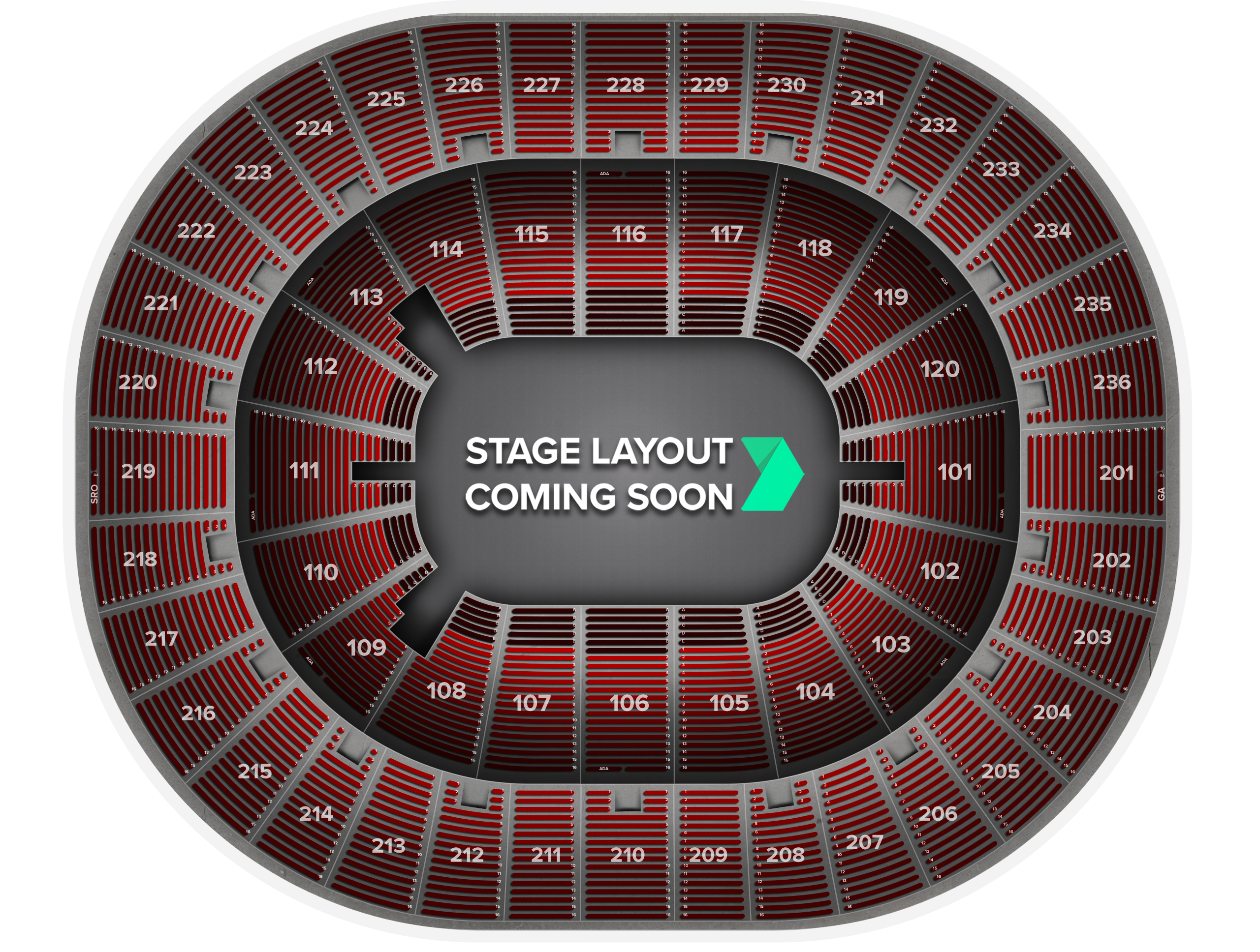 Venue seat map