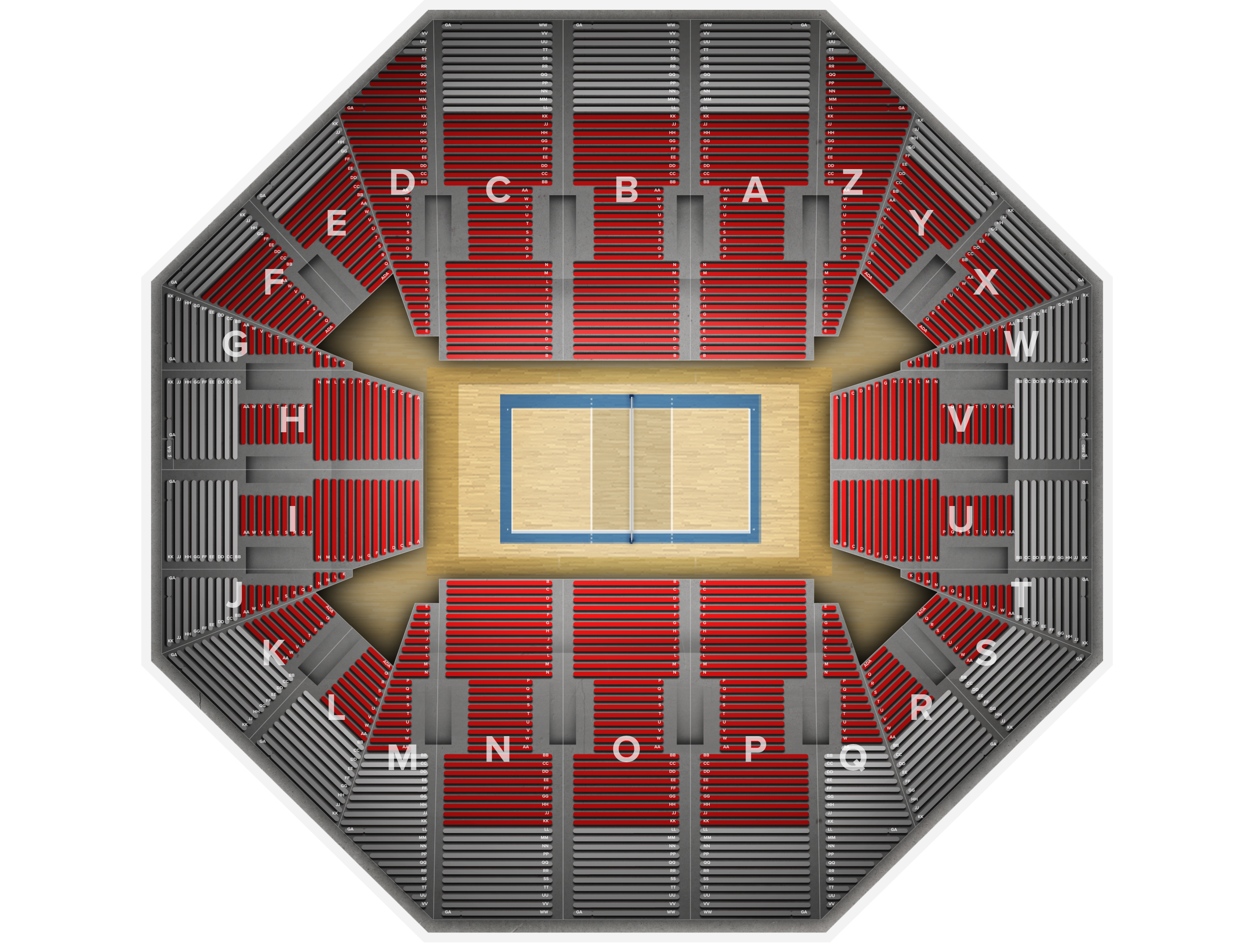 Venue seat map