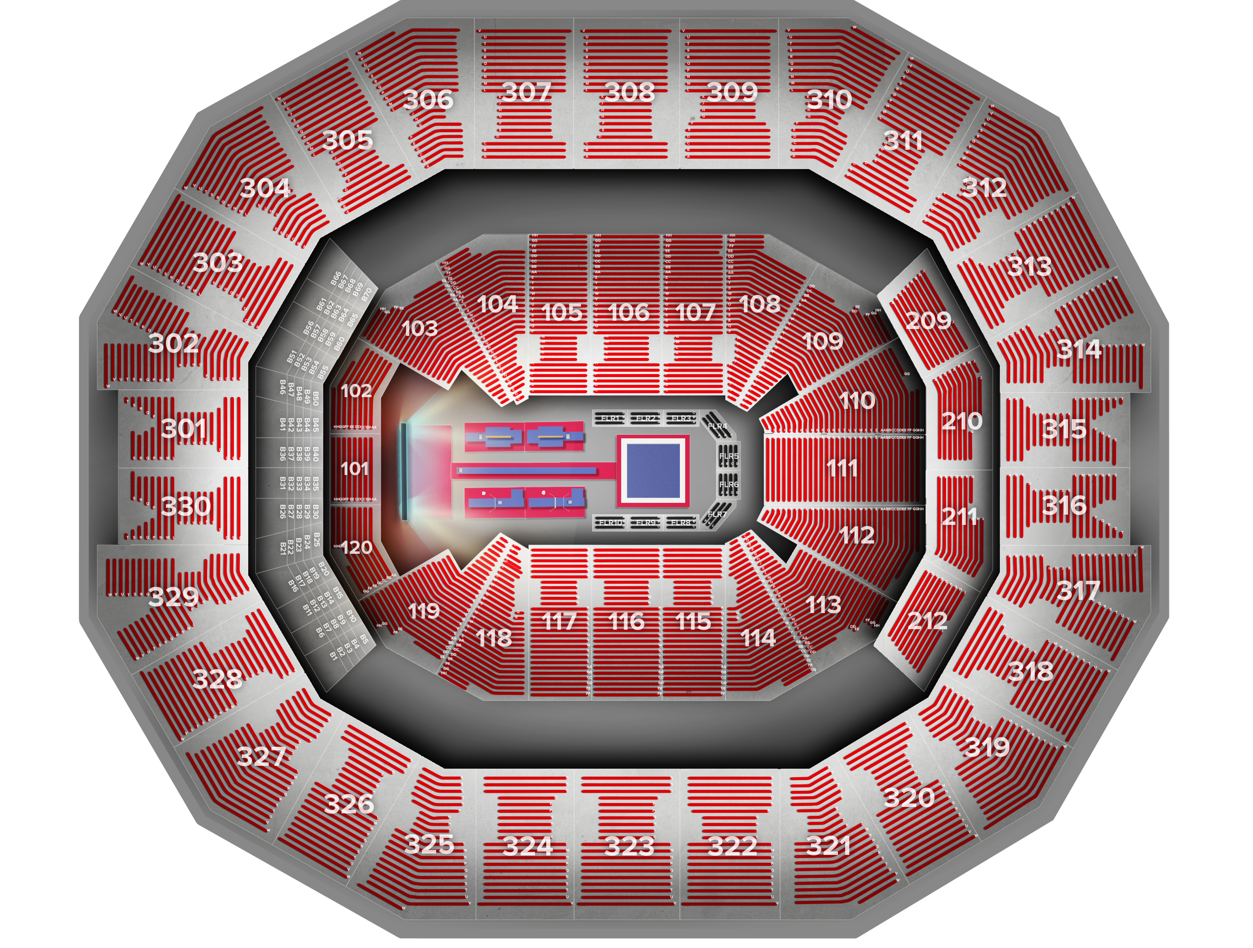 Venue seat map