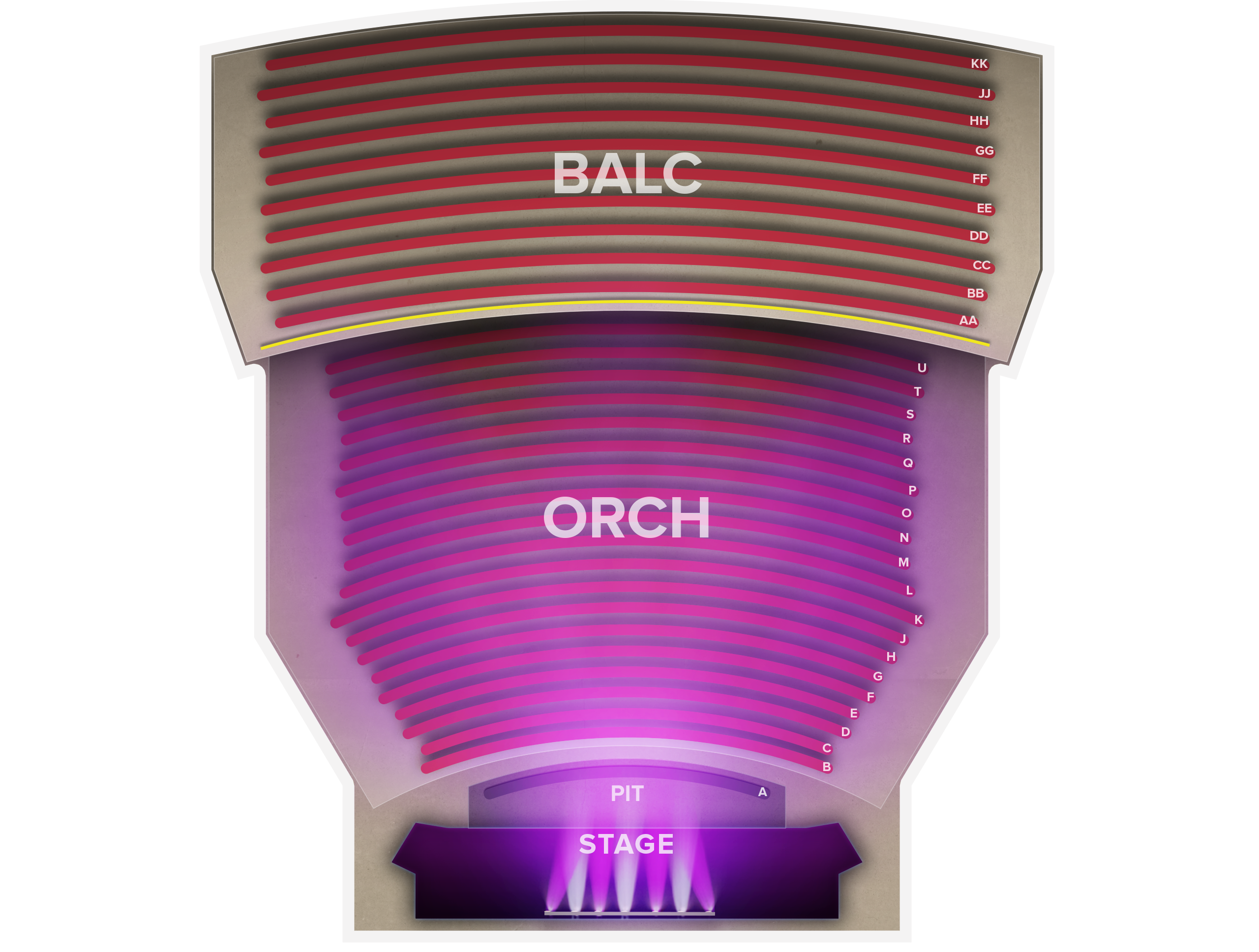 Venue seat map