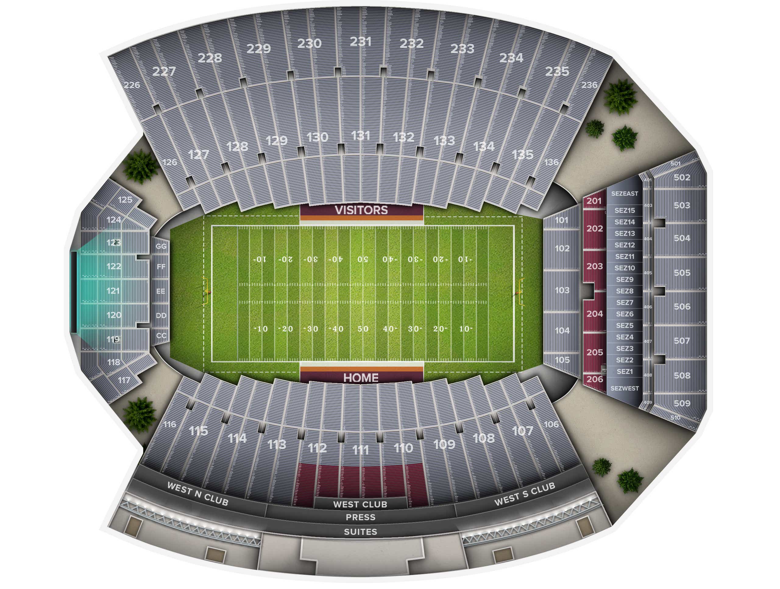 Lane Stadium Tickets