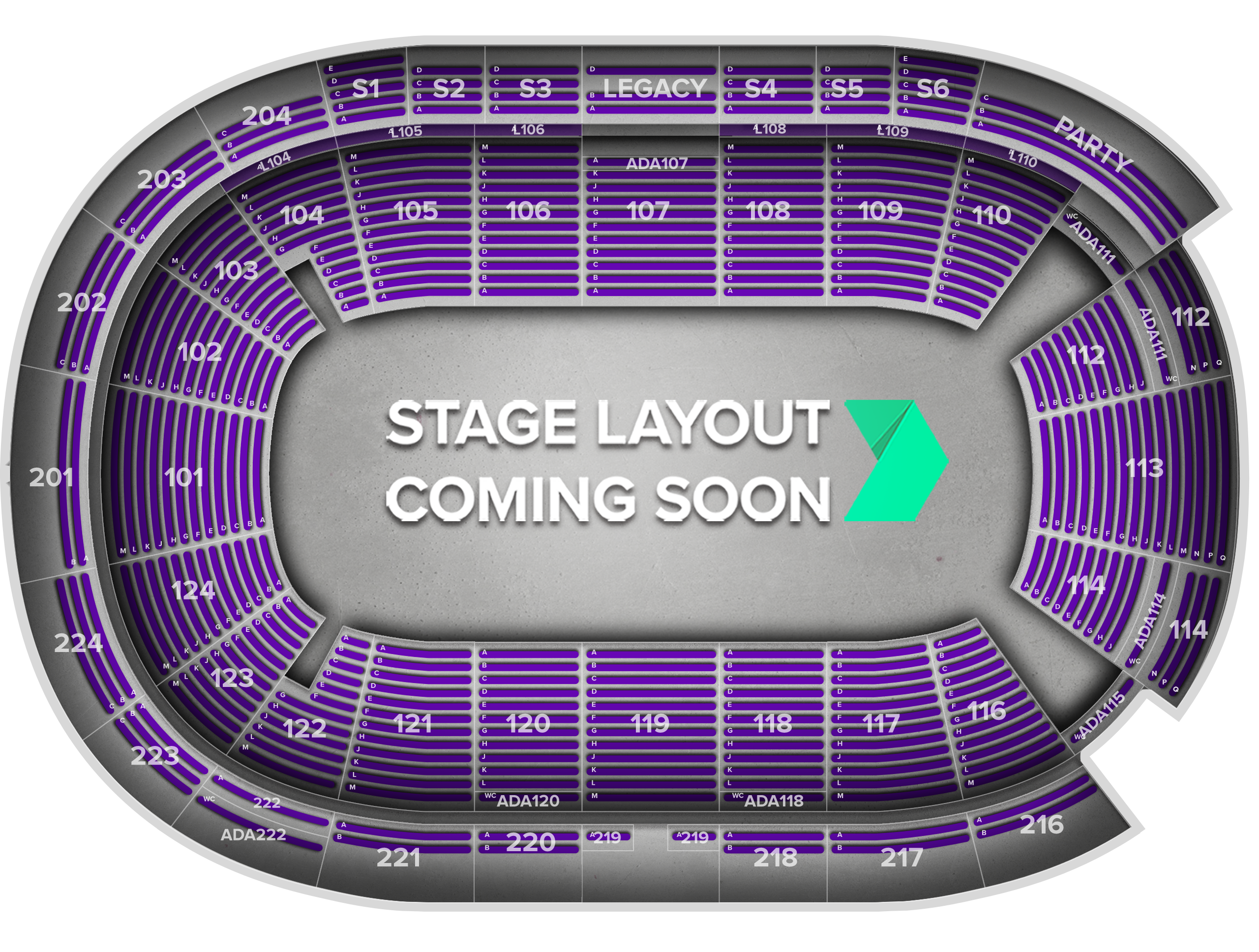 Venue seat map