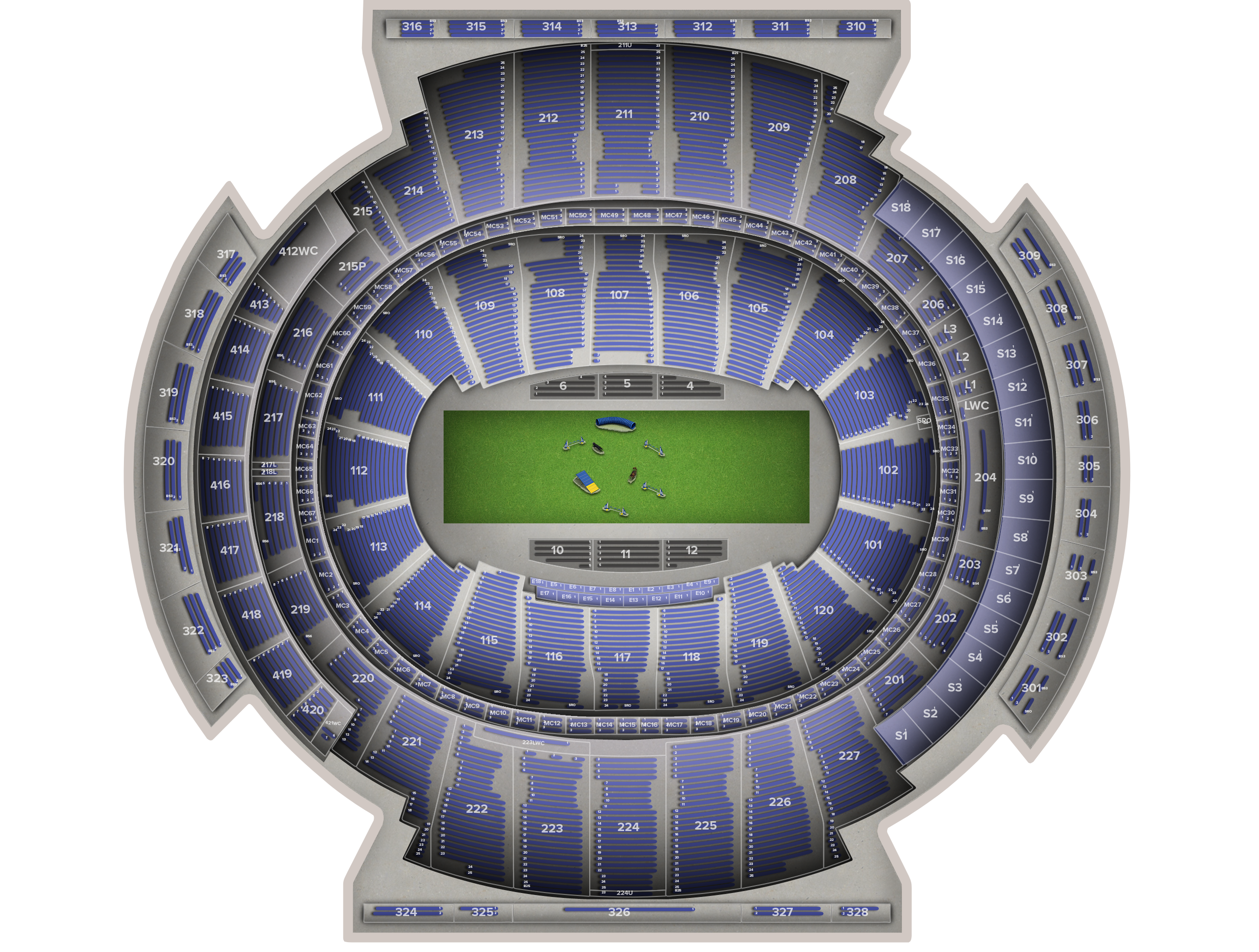 Venue seat map
