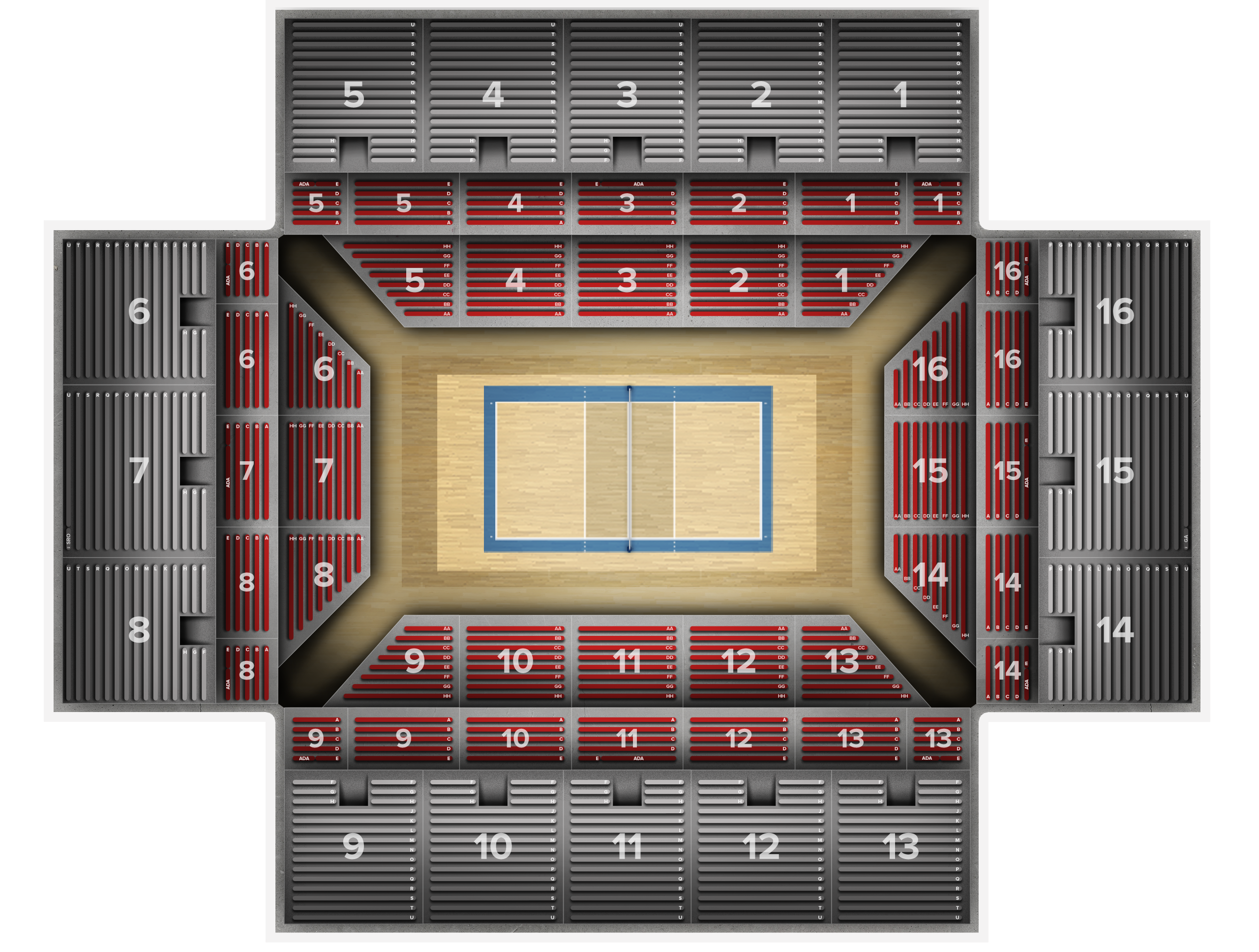Venue seat map