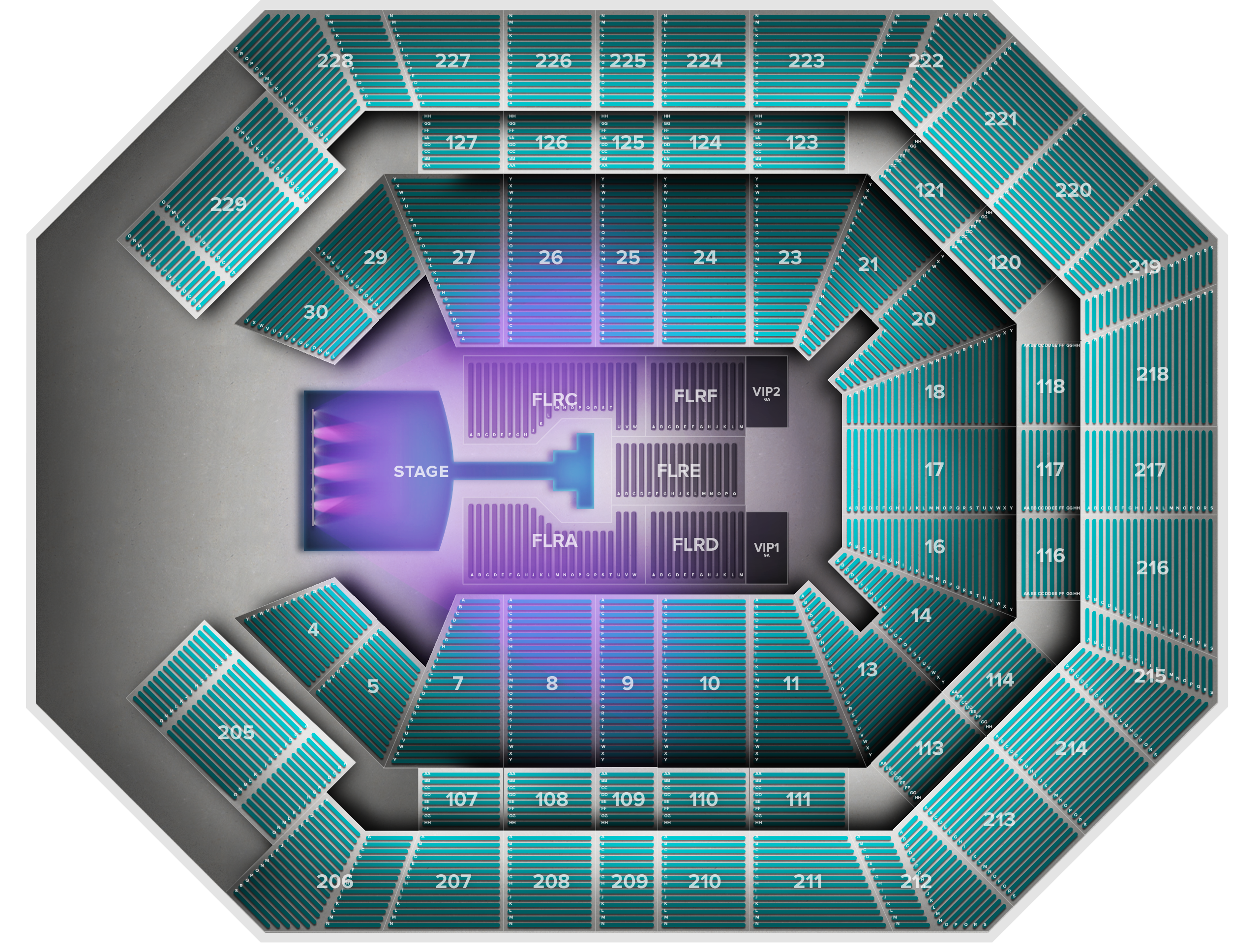 Venue seat map