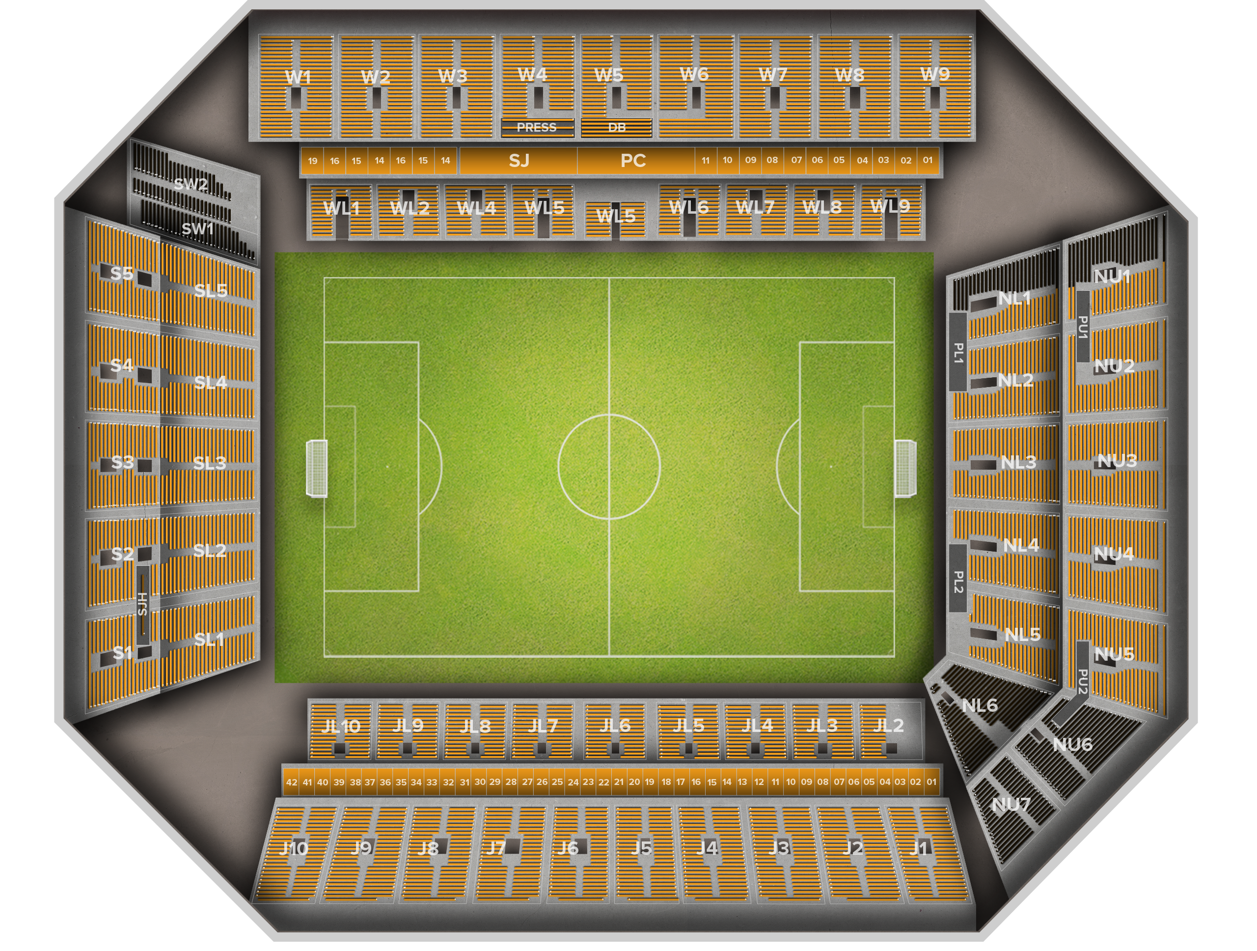 Venue seat map