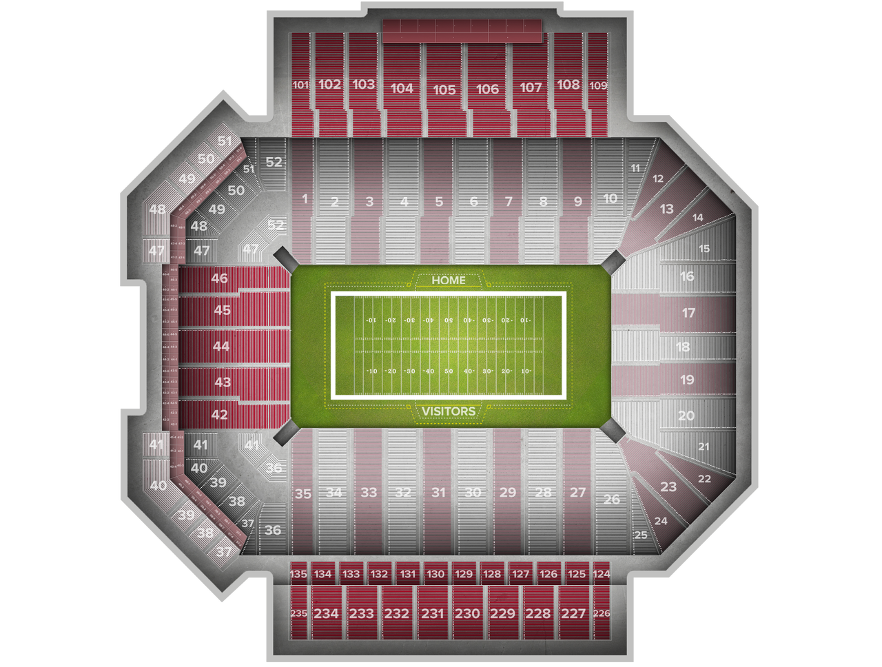 Missouri State Football At Oklahoma Football Tickets At Gaylord Family Oklahoma Memorial Stadium In Norman Ok Gametime