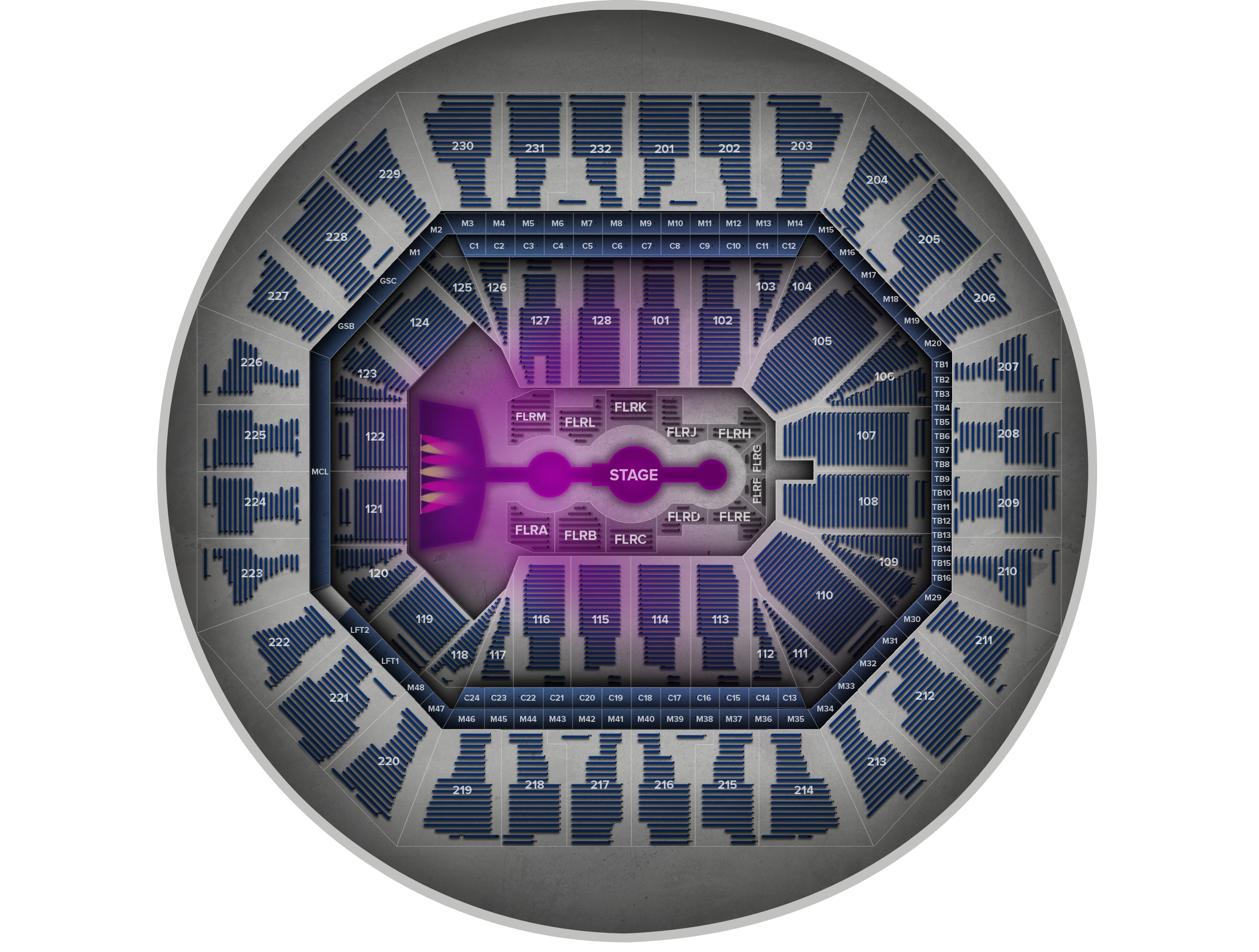 Venue seat map