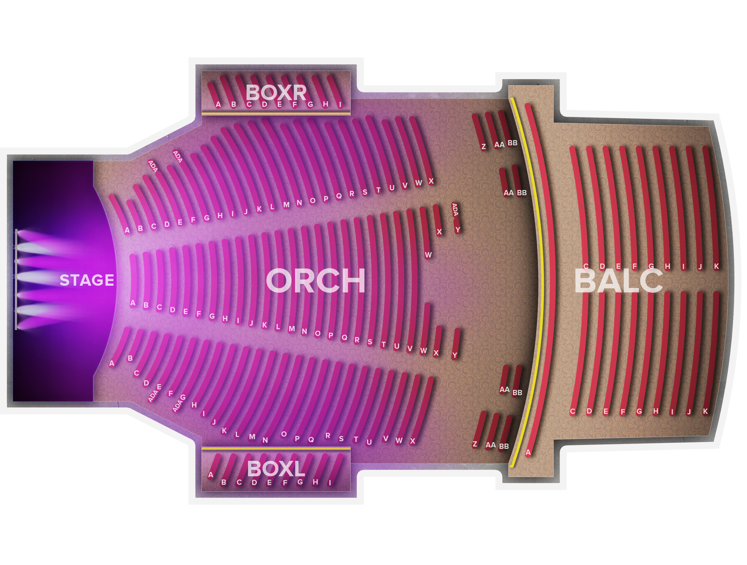 Venue seat map