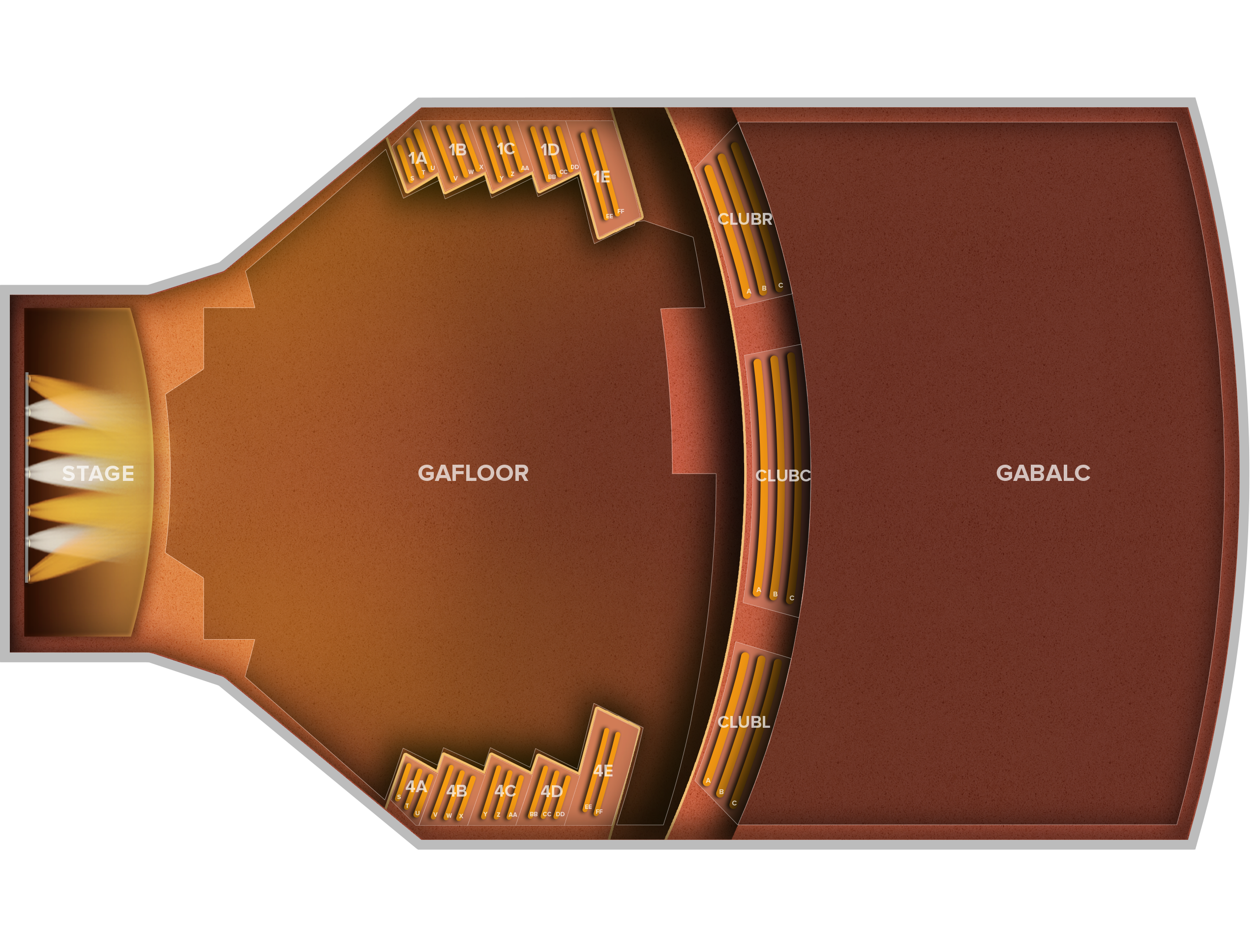 Venue seat map