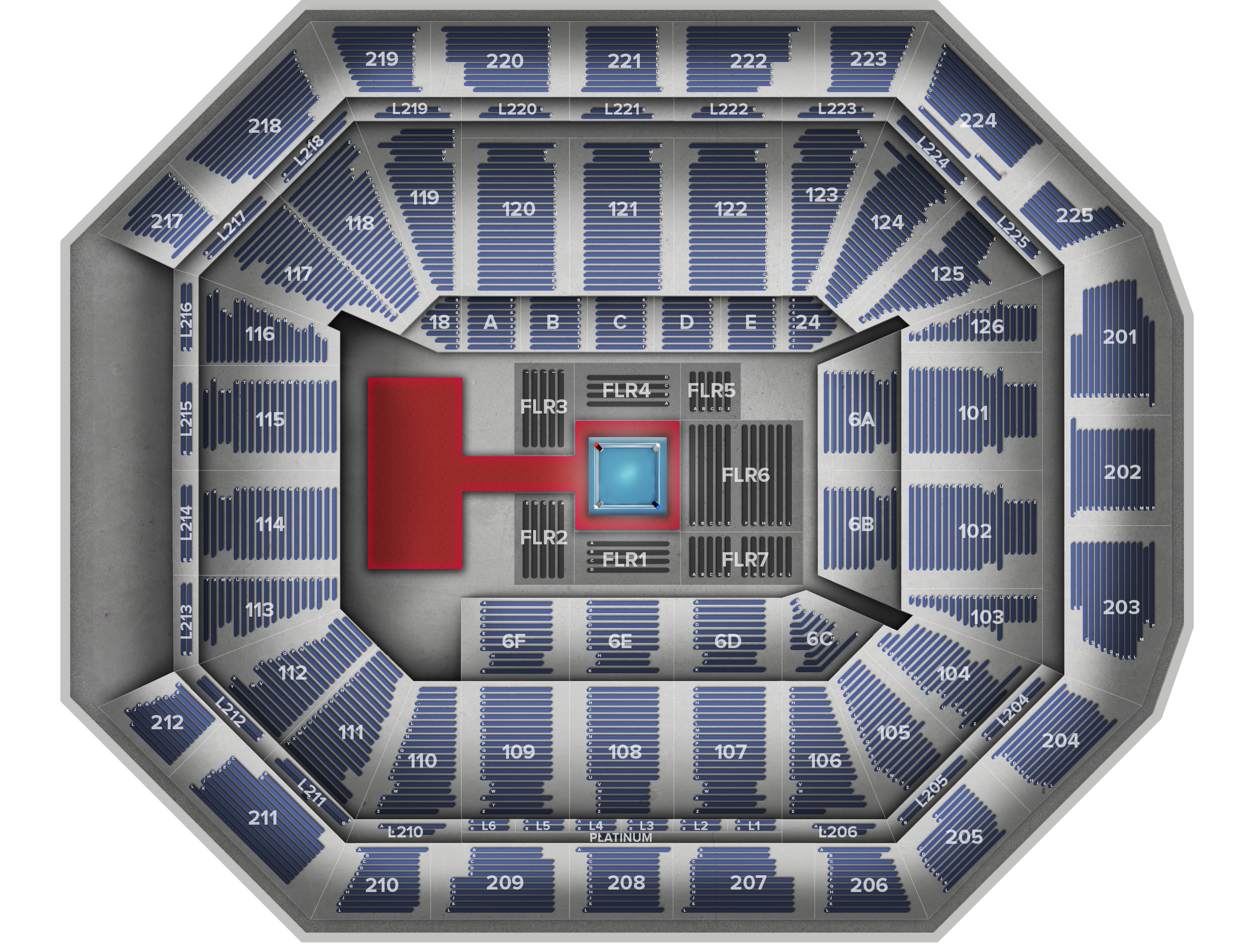 Venue seat map