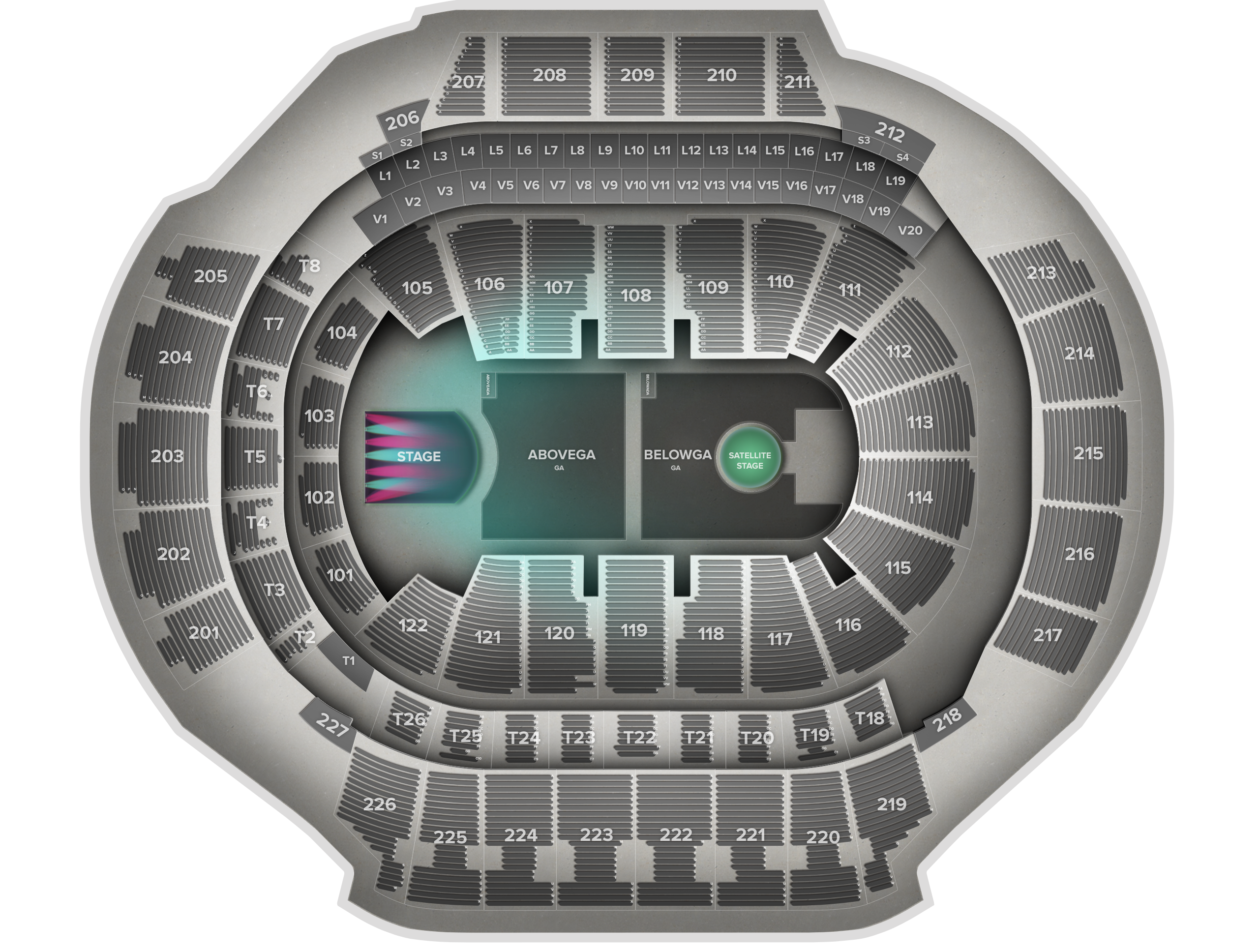 Venue seat map