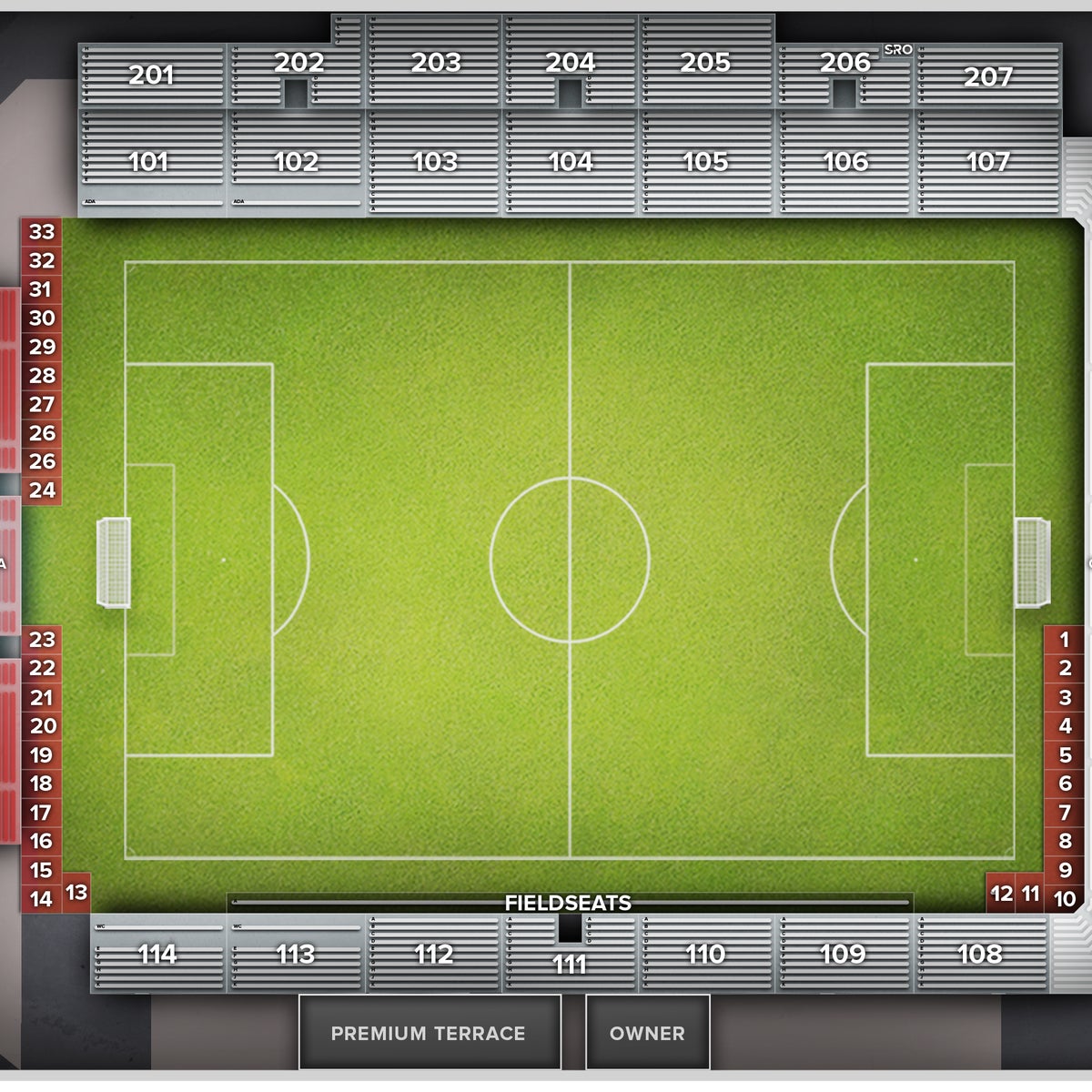 Map For V Rising Phoenix Rising Stadium Tickets & Events | Gametime