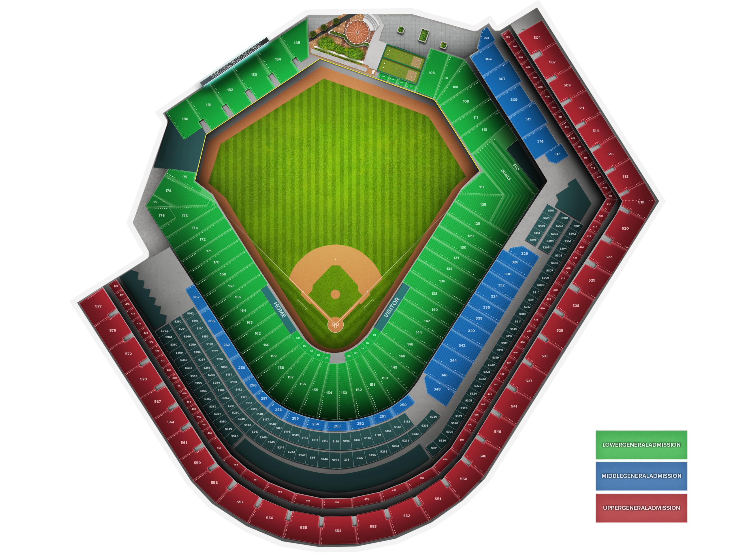 Venue seat map
