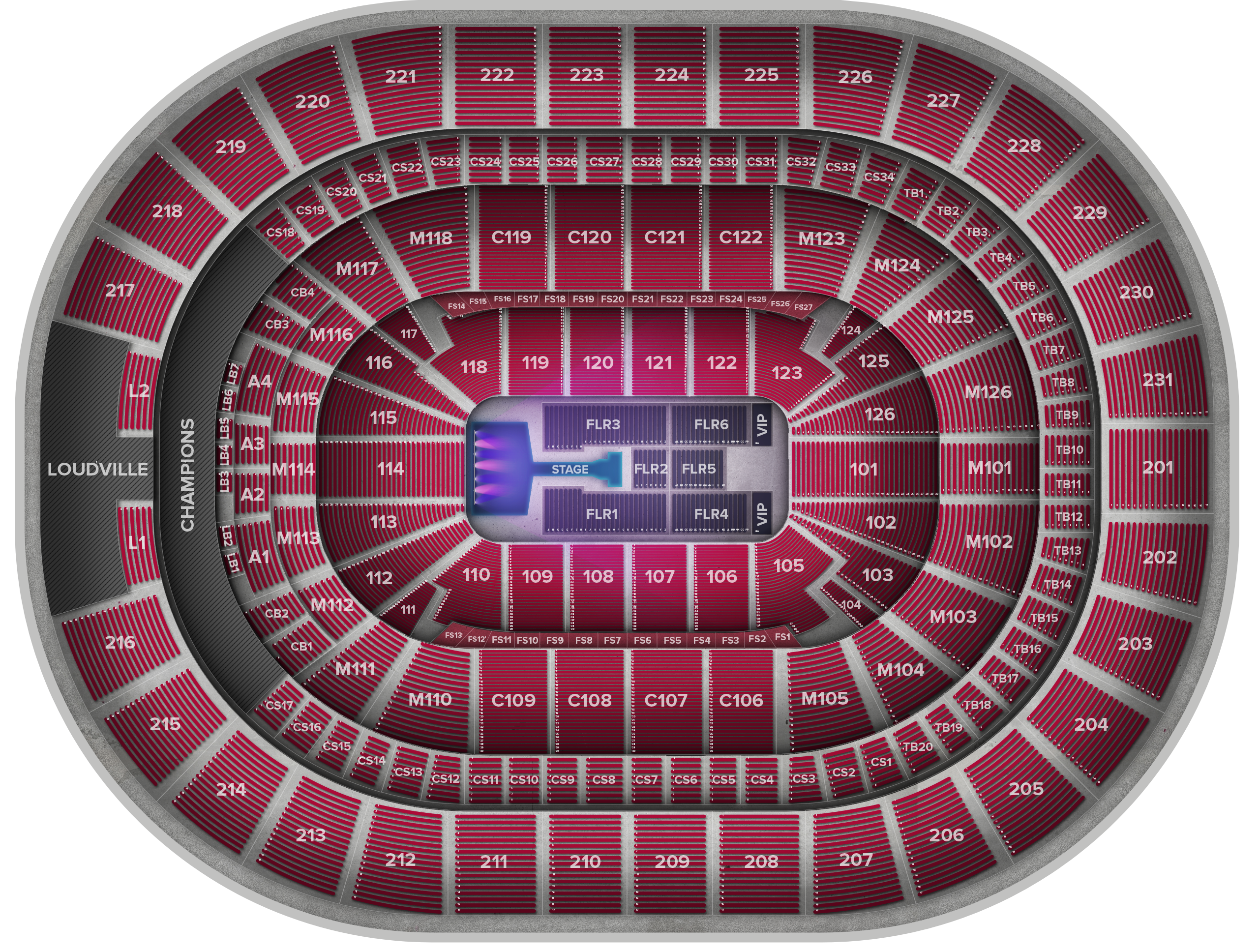 Venue seat map