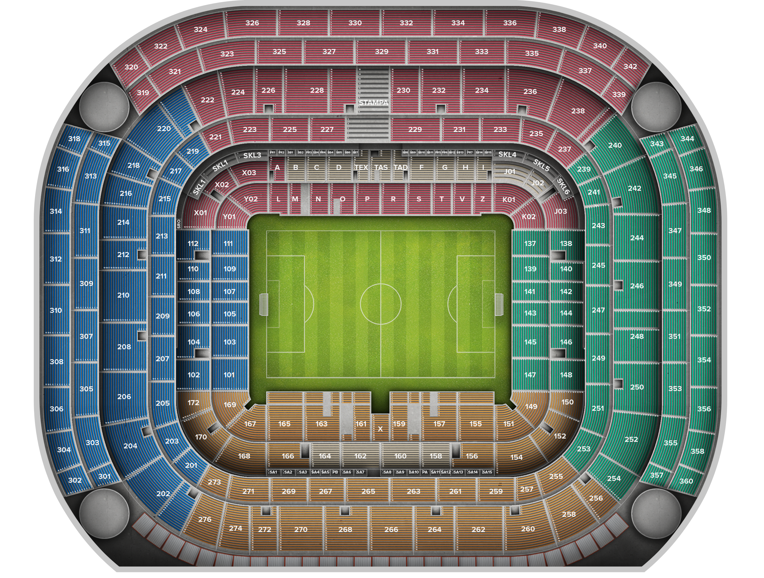 Venue seat map
